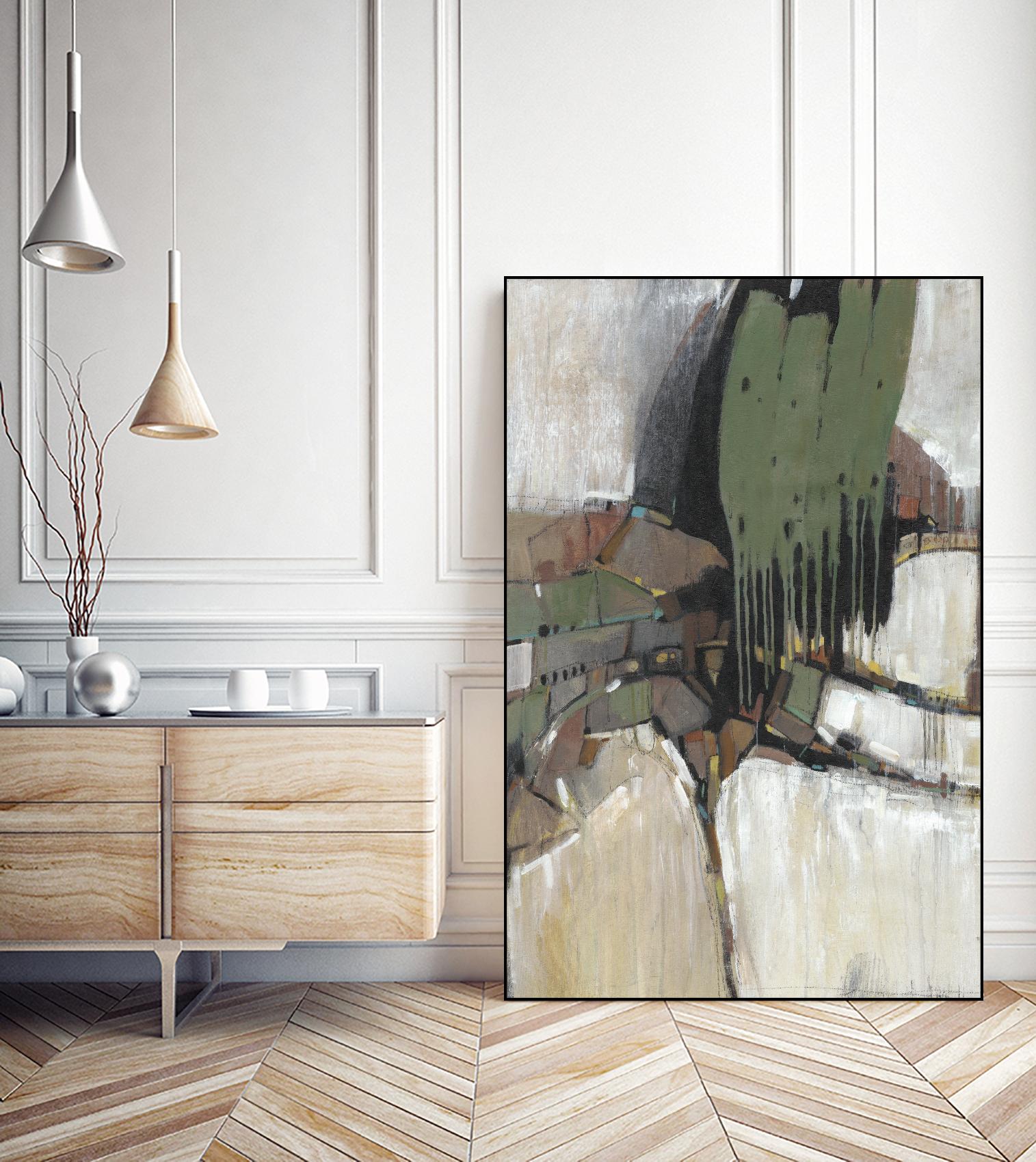 Separation III by Tim OToole on GIANT ART - green abstract