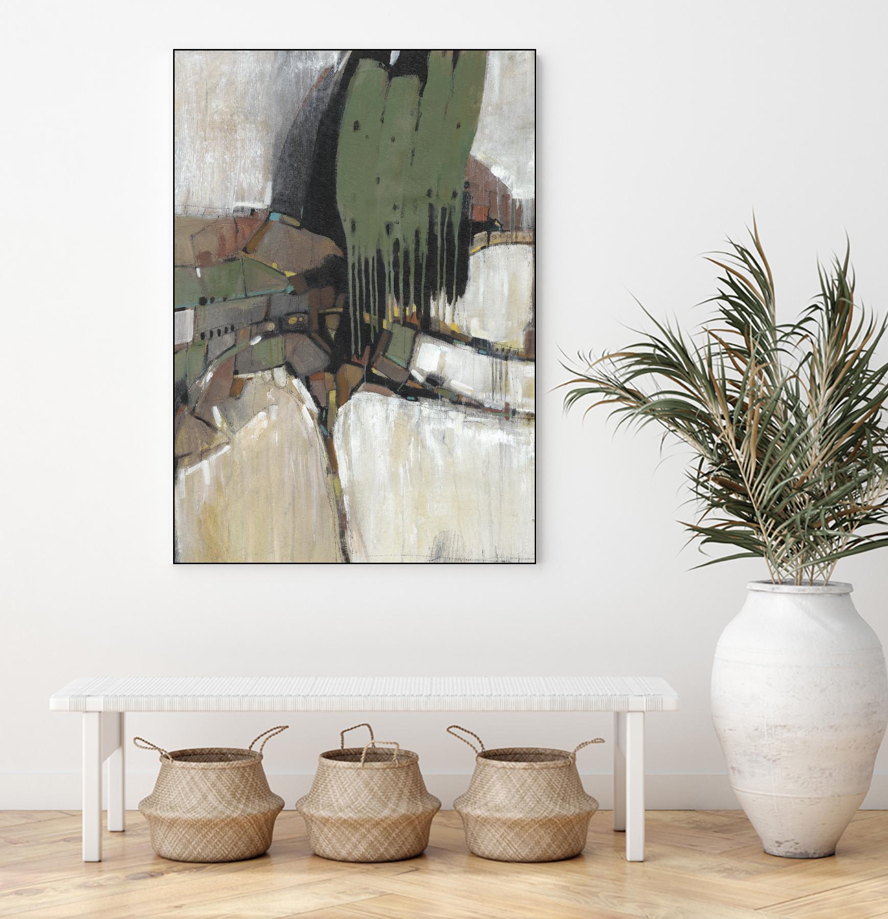 Separation III by Tim OToole on GIANT ART - green abstract