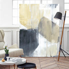 Neutral Divide I by Jennifer Goldberger on GIANT ART - brown abstract