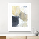 Neutral Divide I by Jennifer Goldberger on GIANT ART - brown abstract