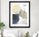 Neutral Divide I by Jennifer Goldberger on GIANT ART - brown abstract