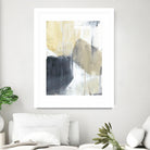 Neutral Divide I by Jennifer Goldberger on GIANT ART - brown abstract