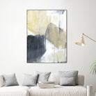 Neutral Divide I by Jennifer Goldberger on GIANT ART - brown abstract