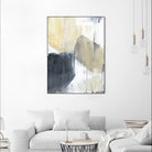 Neutral Divide I by Jennifer Goldberger on GIANT ART - brown abstract