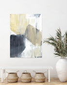 Neutral Divide I by Jennifer Goldberger on GIANT ART - brown abstract