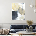 Neutral Divide I by Jennifer Goldberger on GIANT ART - brown abstract