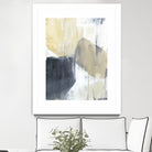 Neutral Divide I by Jennifer Goldberger on GIANT ART - brown abstract