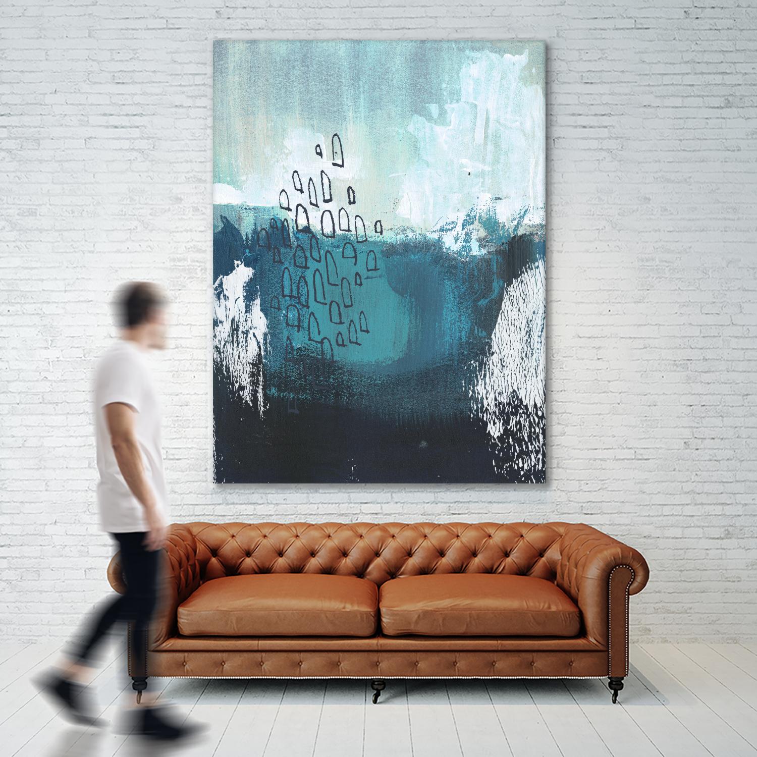 Seaspray I by Jennifer Paxton Parker on GIANT ART - blue abstract