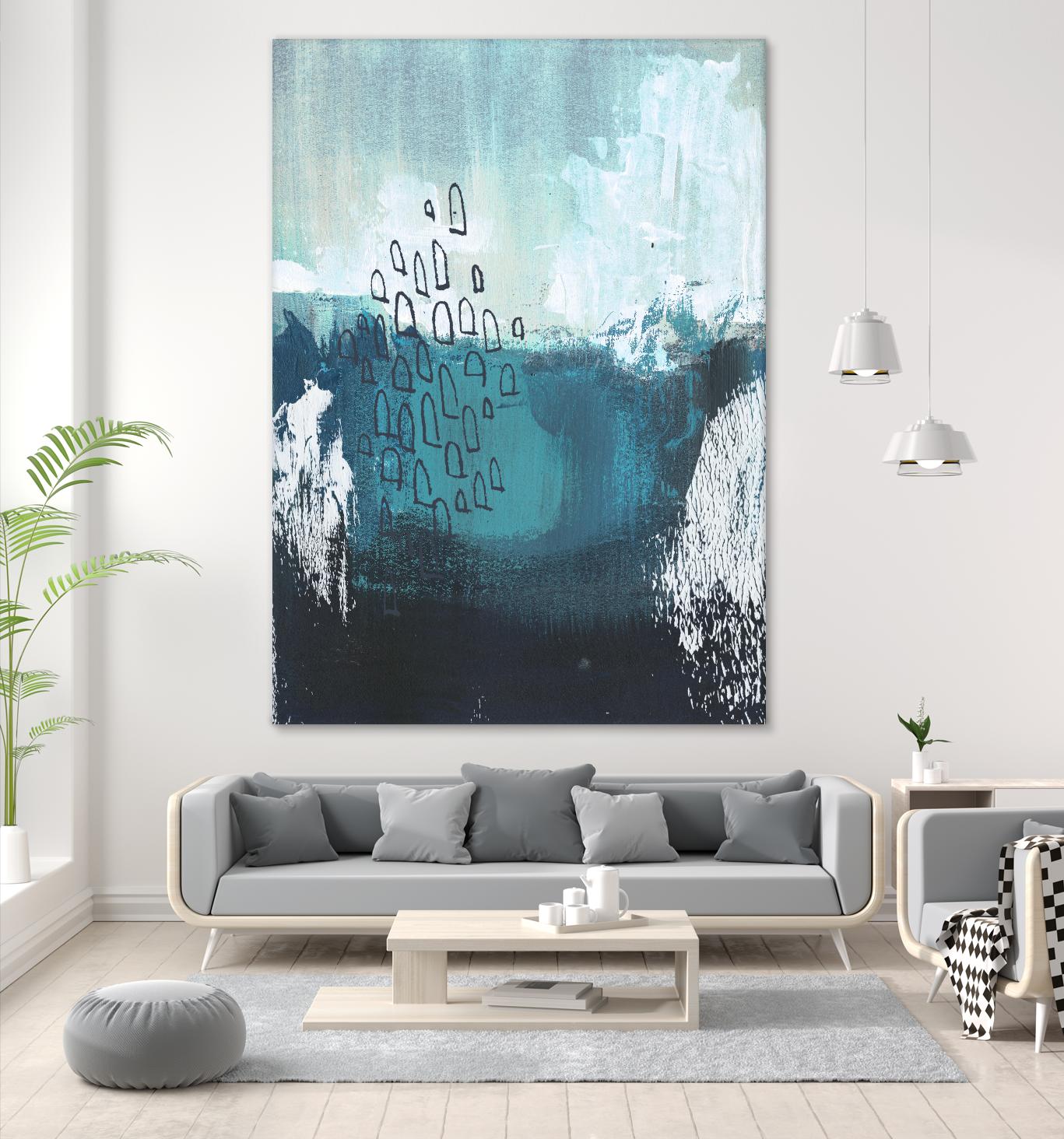 Seaspray I by Jennifer Paxton Parker on GIANT ART - blue abstract