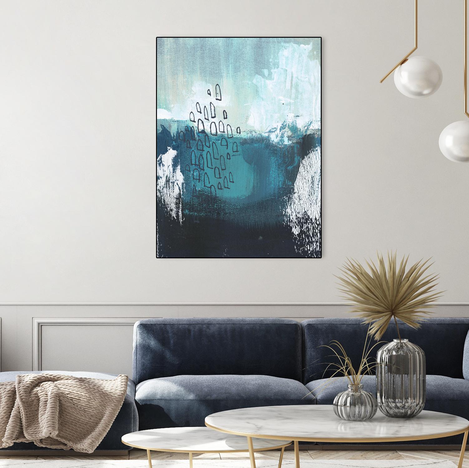 Seaspray I by Jennifer Paxton Parker on GIANT ART - blue abstract