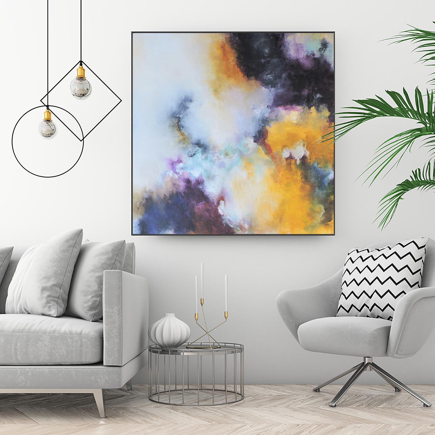 La Puerta del Cielo I by Leticia Herrera on GIANT ART - pink abstract