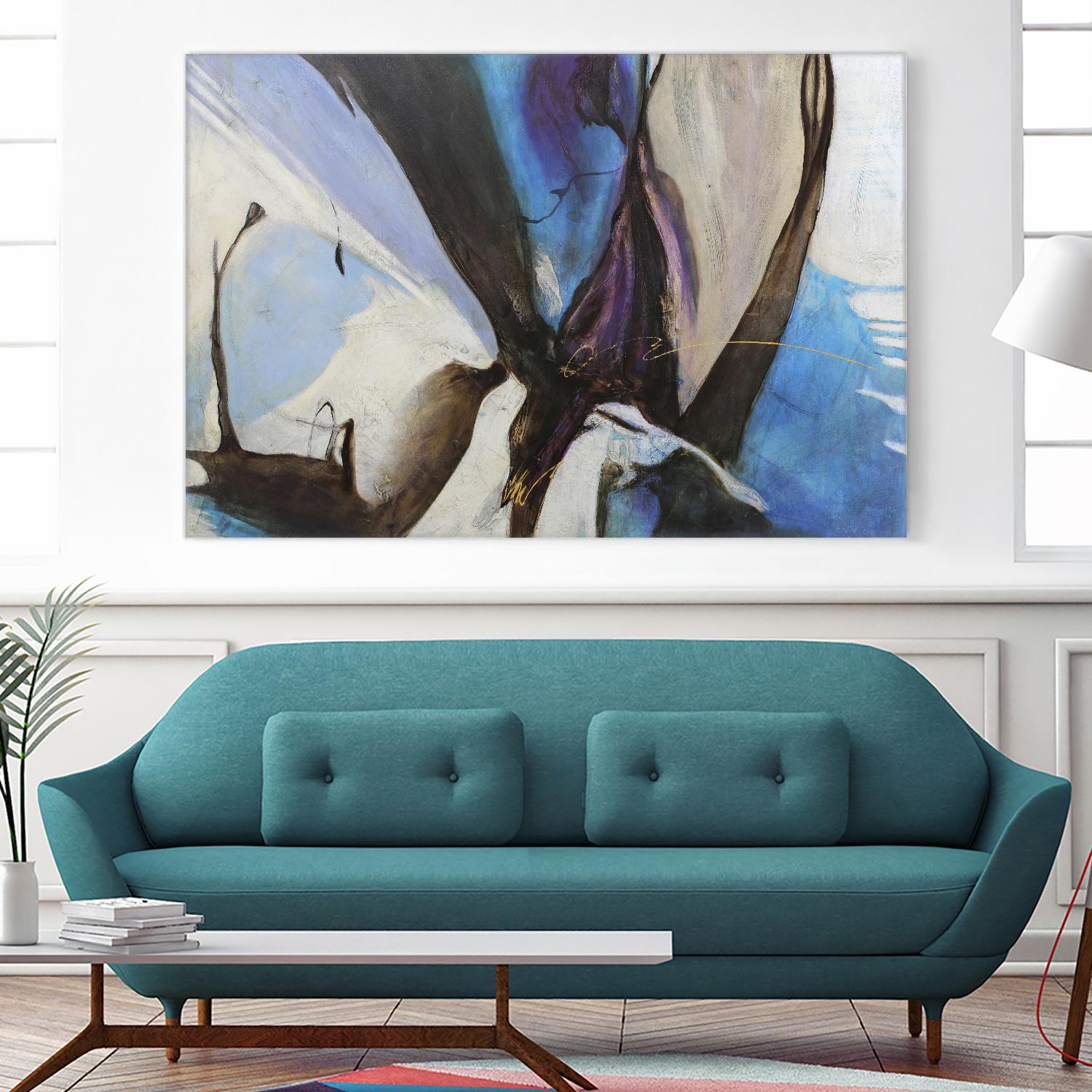 Motivos by Gabriela Villarreal on GIANT ART - blue abstract