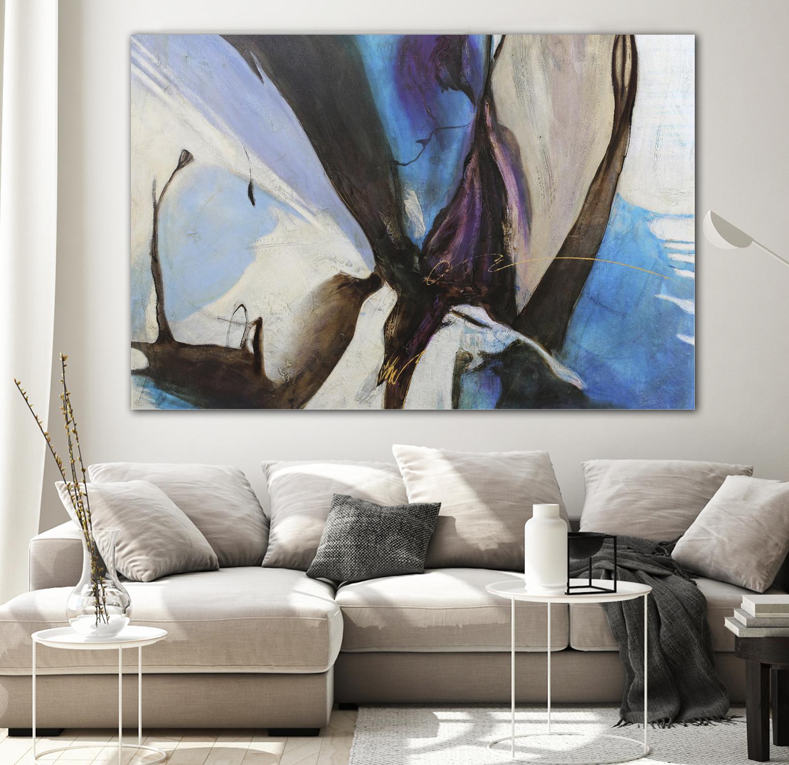 Motivos by Gabriela Villarreal on GIANT ART - blue abstract