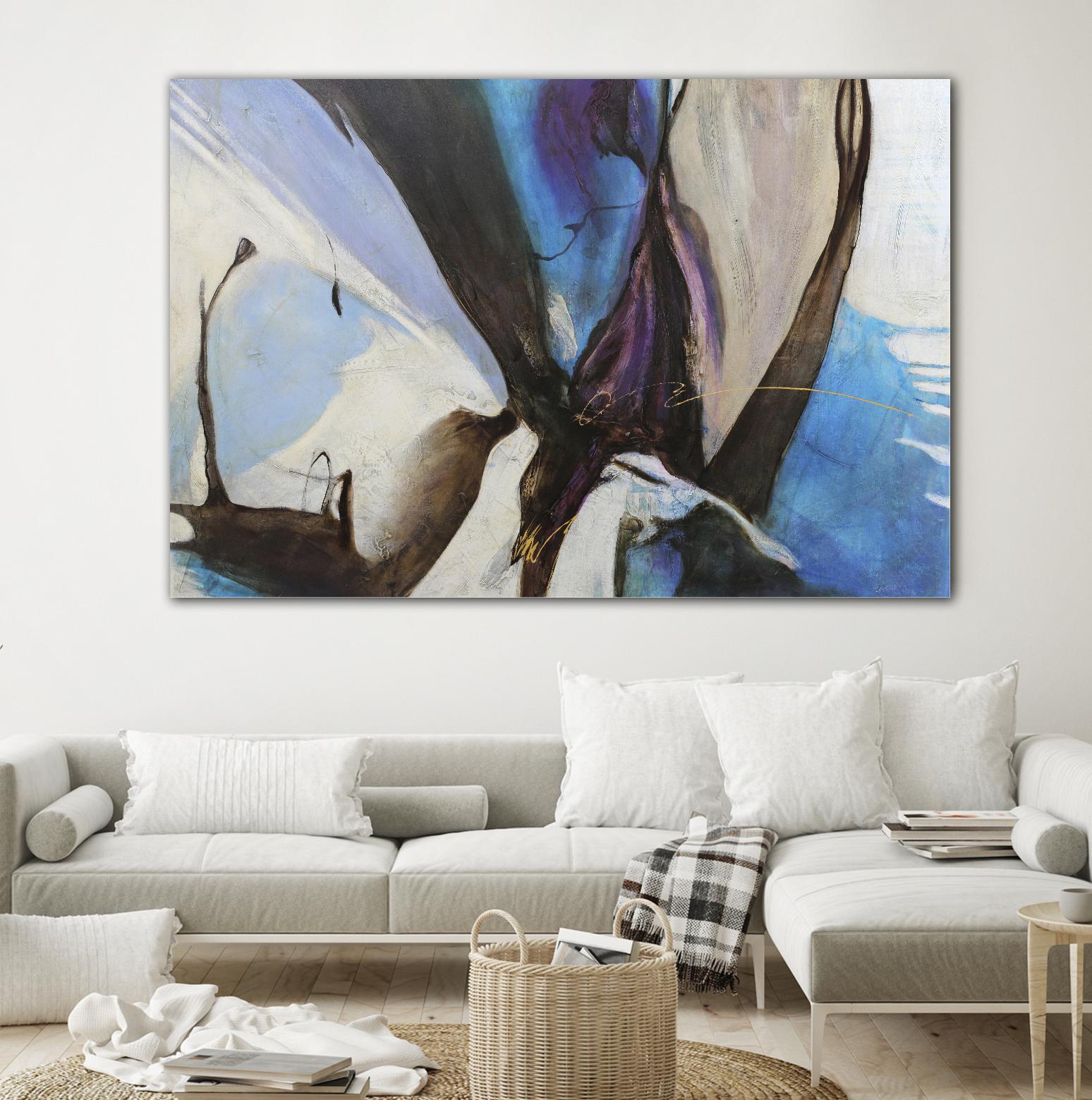 Motivos by Gabriela Villarreal on GIANT ART - blue abstract