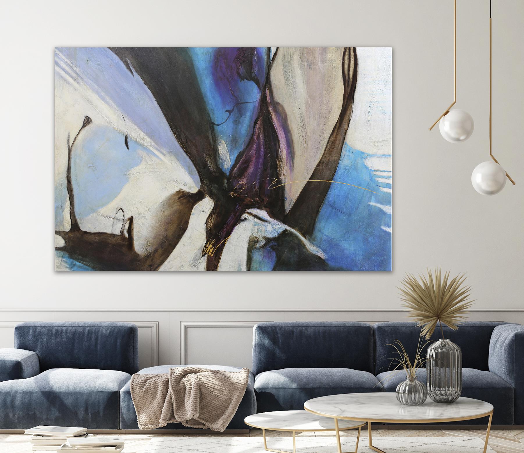 Motivos by Gabriela Villarreal on GIANT ART - blue abstract