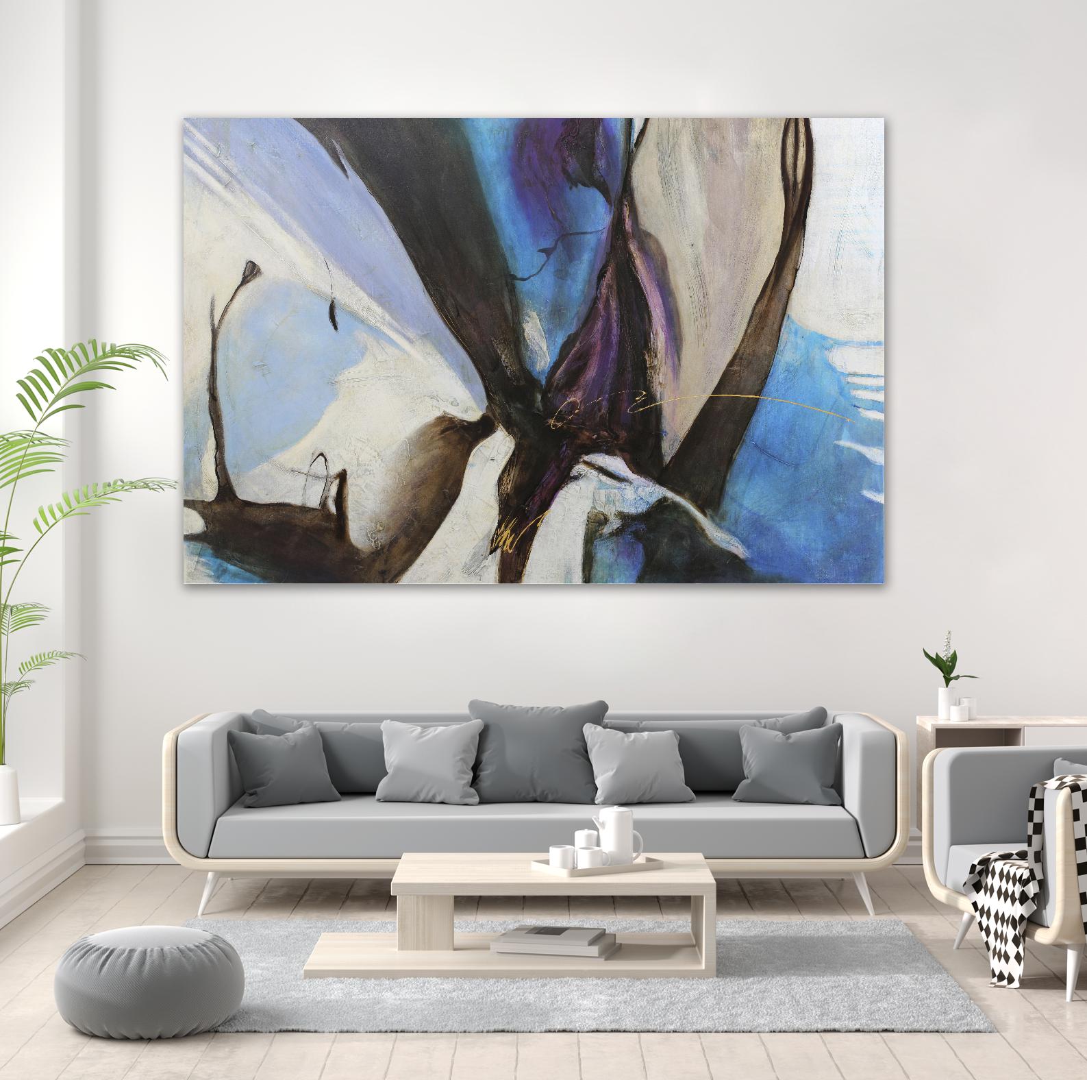 Motivos by Gabriela Villarreal on GIANT ART - blue abstract