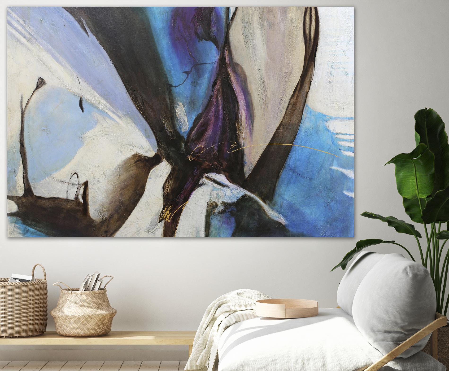 Motivos by Gabriela Villarreal on GIANT ART - blue abstract