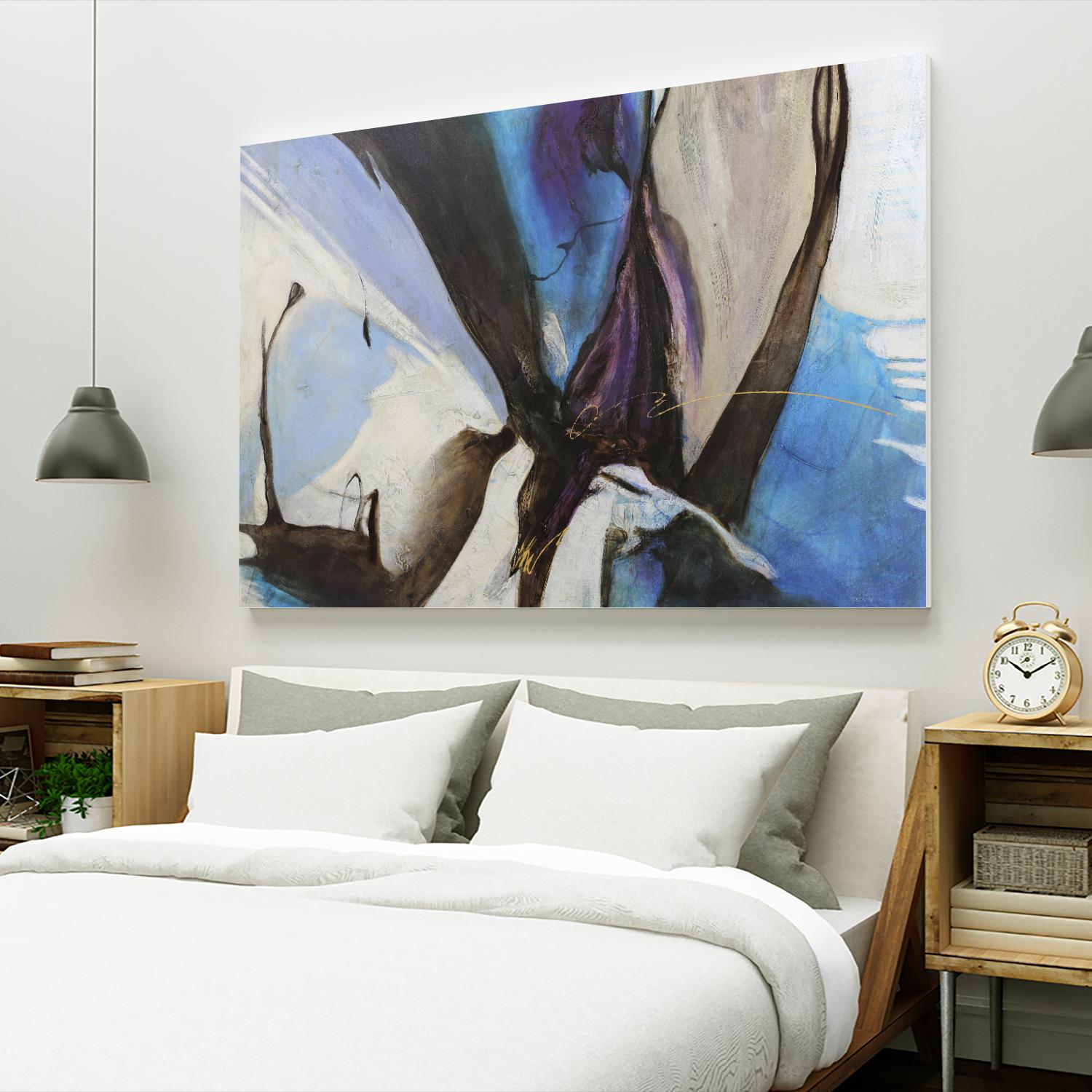 Motivos by Gabriela Villarreal on GIANT ART - blue abstract