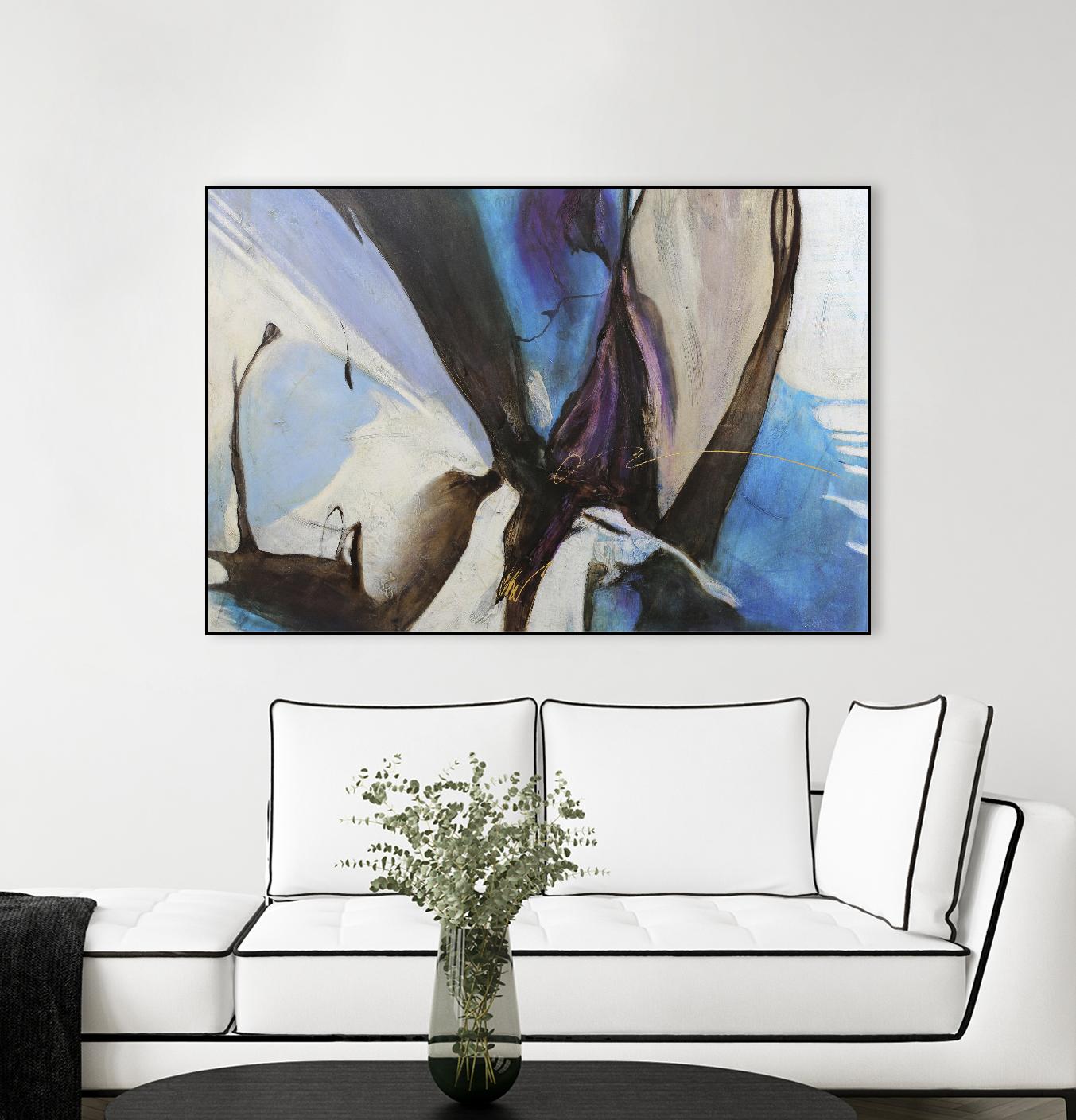 Motivos by Gabriela Villarreal on GIANT ART - blue abstract