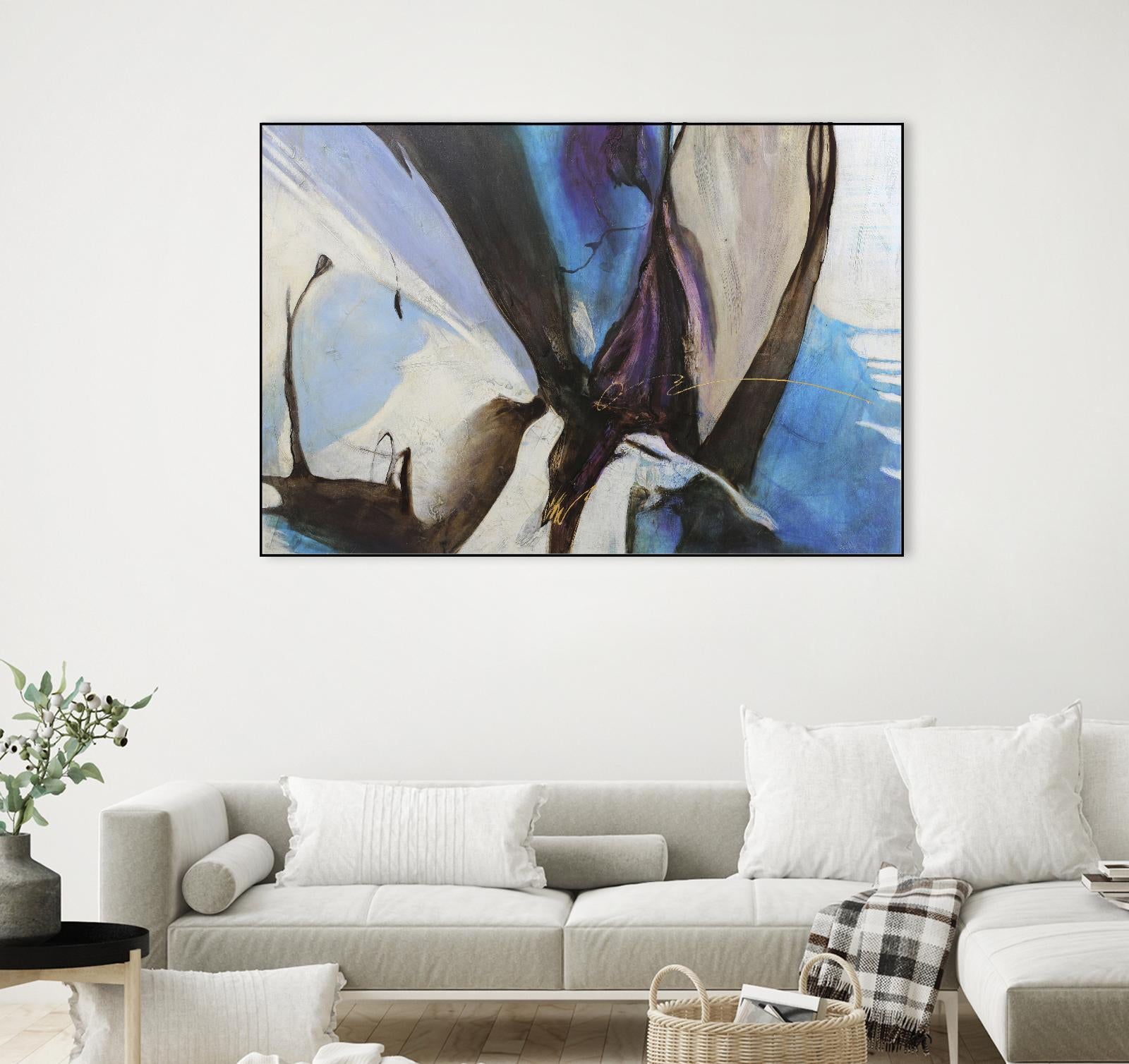 Motivos by Gabriela Villarreal on GIANT ART - blue abstract