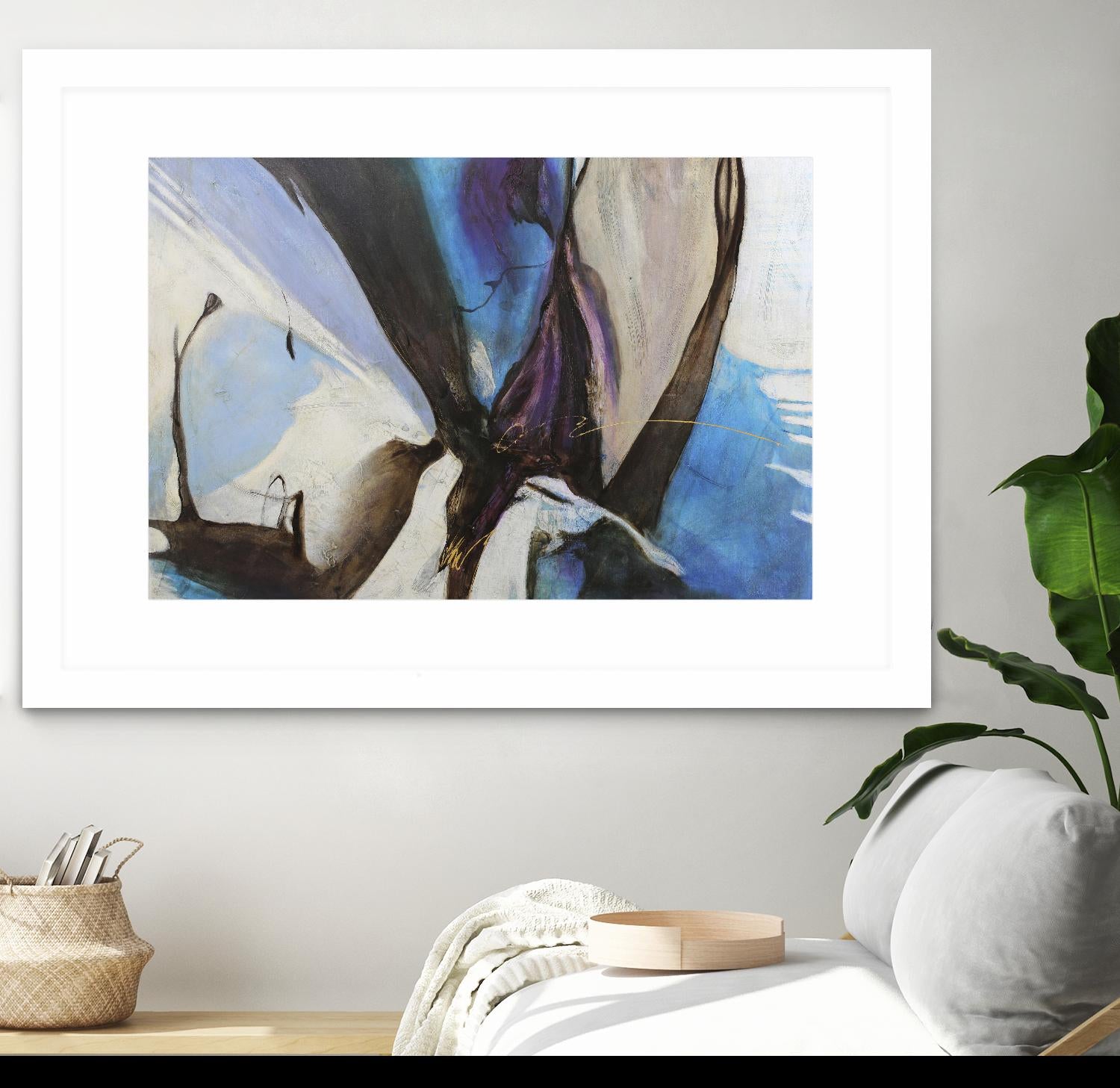 Motivos by Gabriela Villarreal on GIANT ART - blue abstract