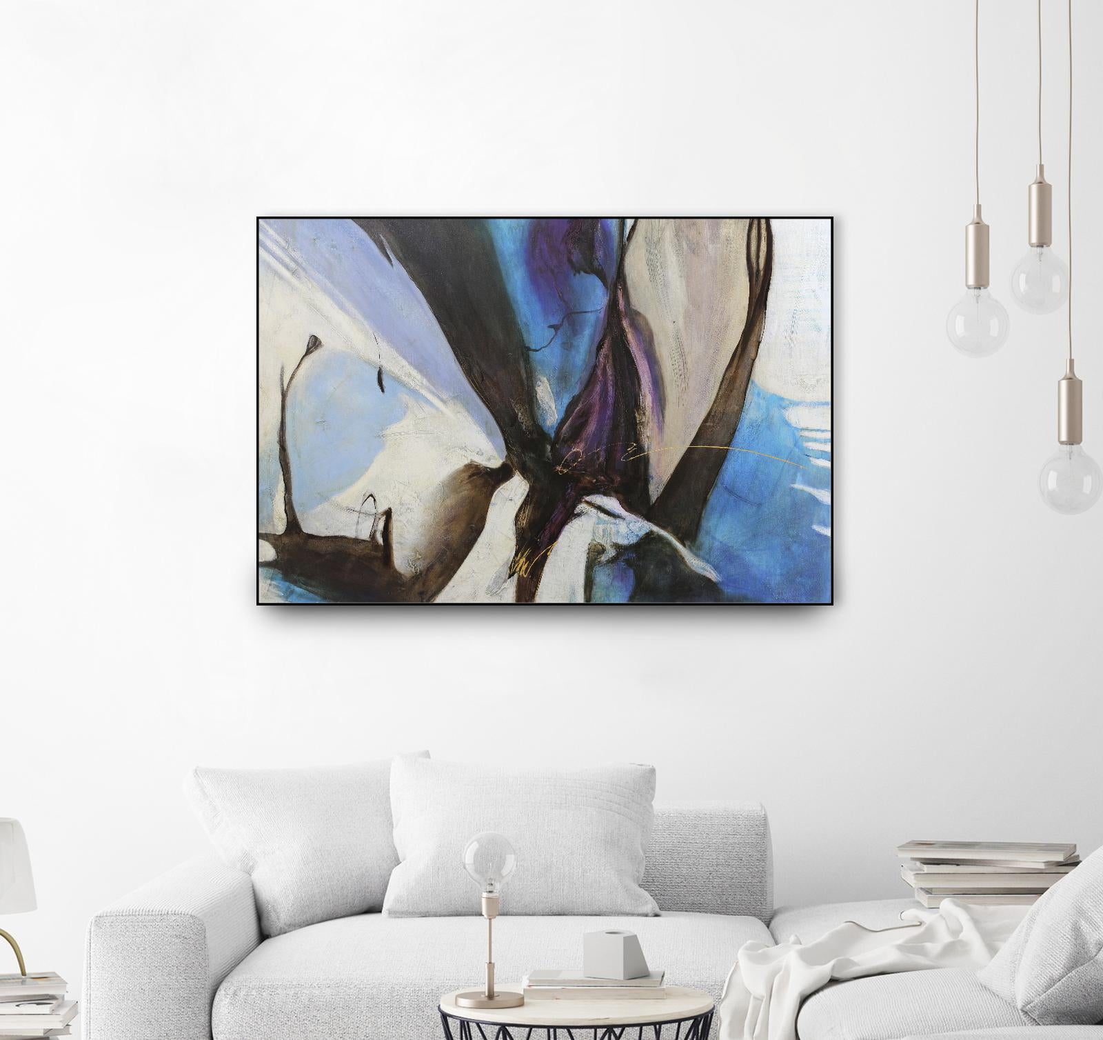 Motivos by Gabriela Villarreal on GIANT ART - blue abstract