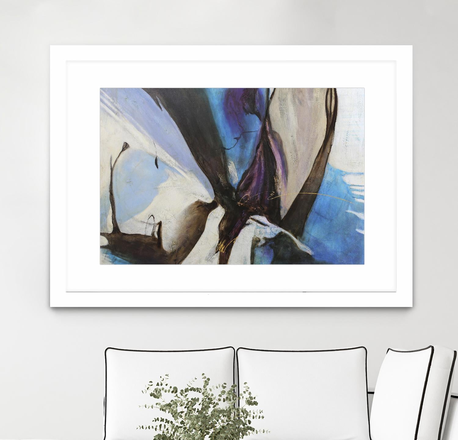 Motivos by Gabriela Villarreal on GIANT ART - blue abstract