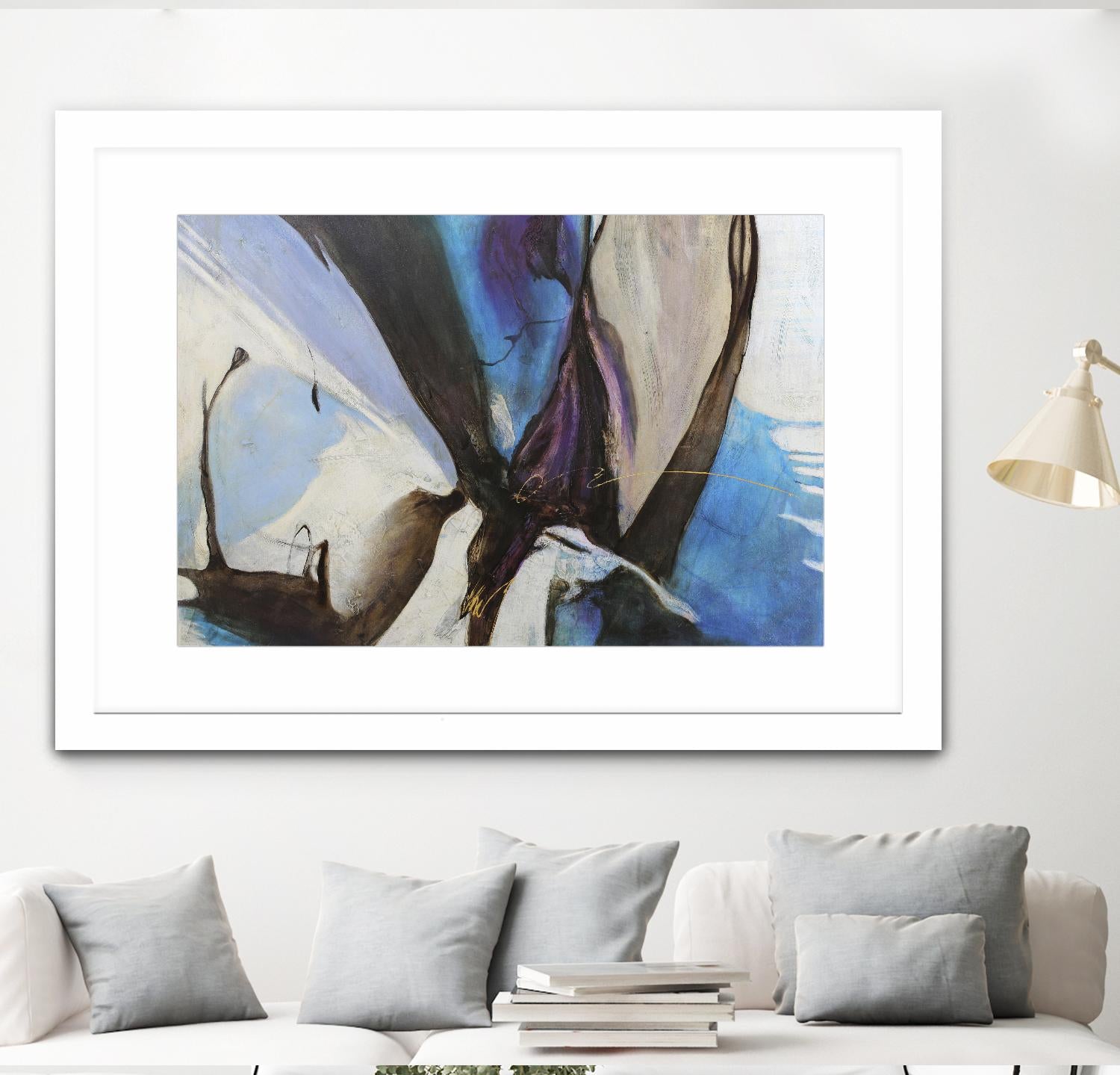 Motivos by Gabriela Villarreal on GIANT ART - blue abstract