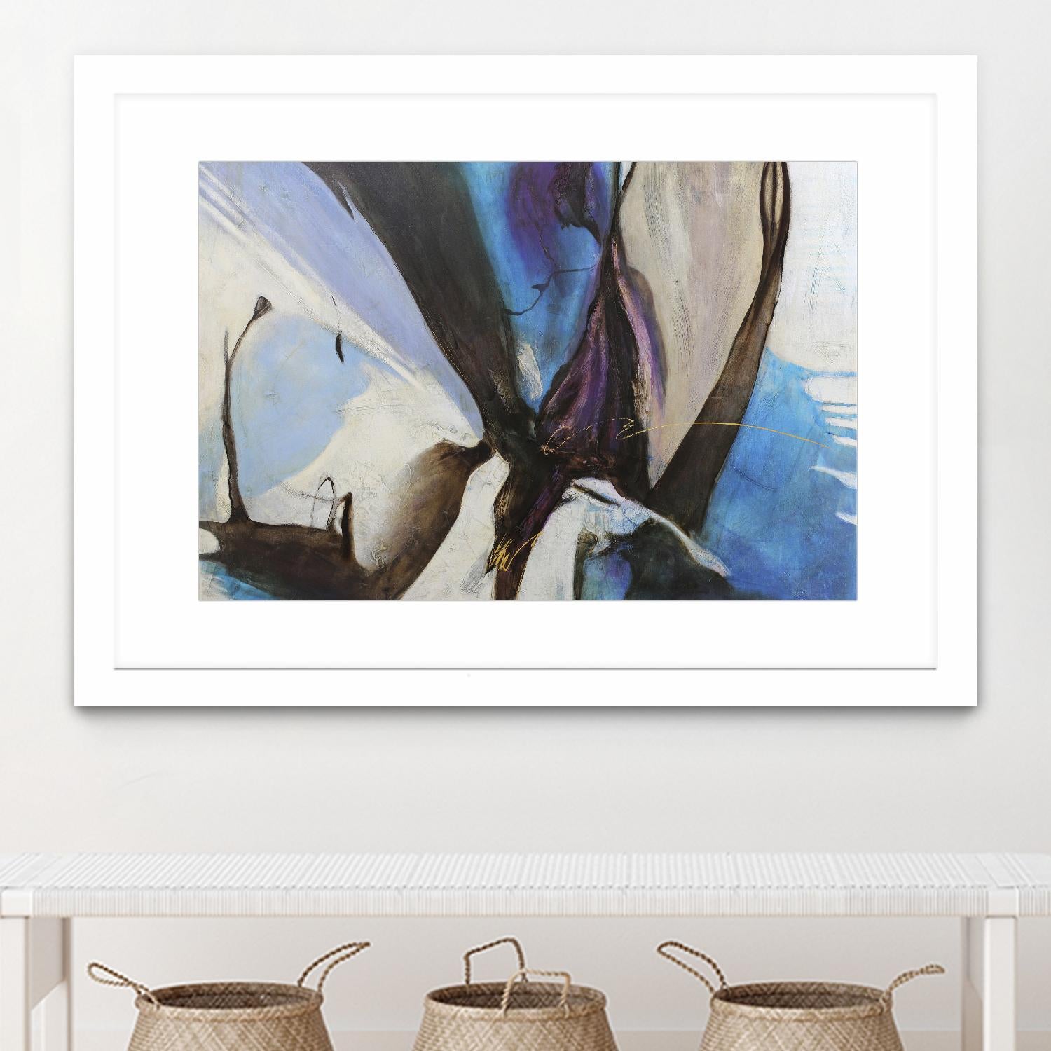 Motivos by Gabriela Villarreal on GIANT ART - blue abstract