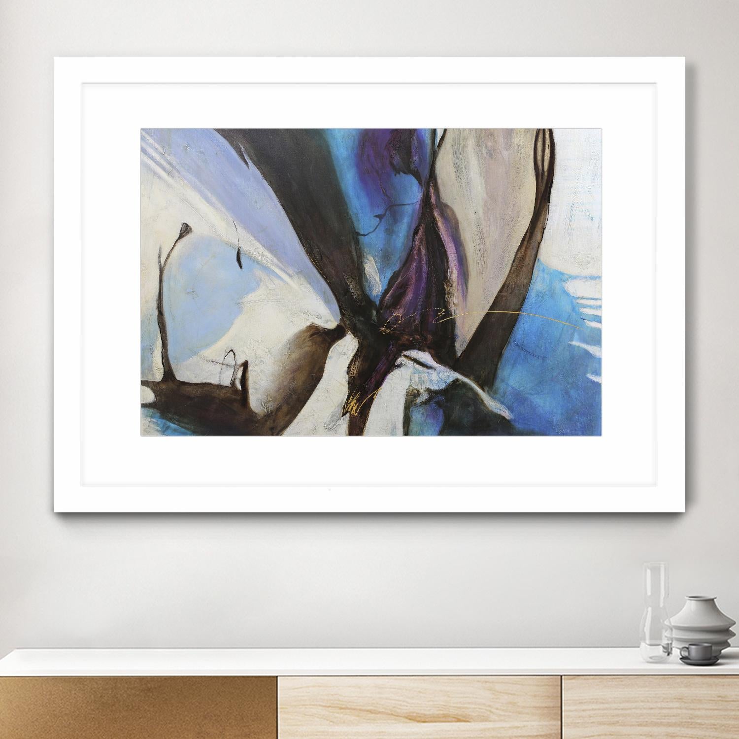 Motivos by Gabriela Villarreal on GIANT ART - blue abstract