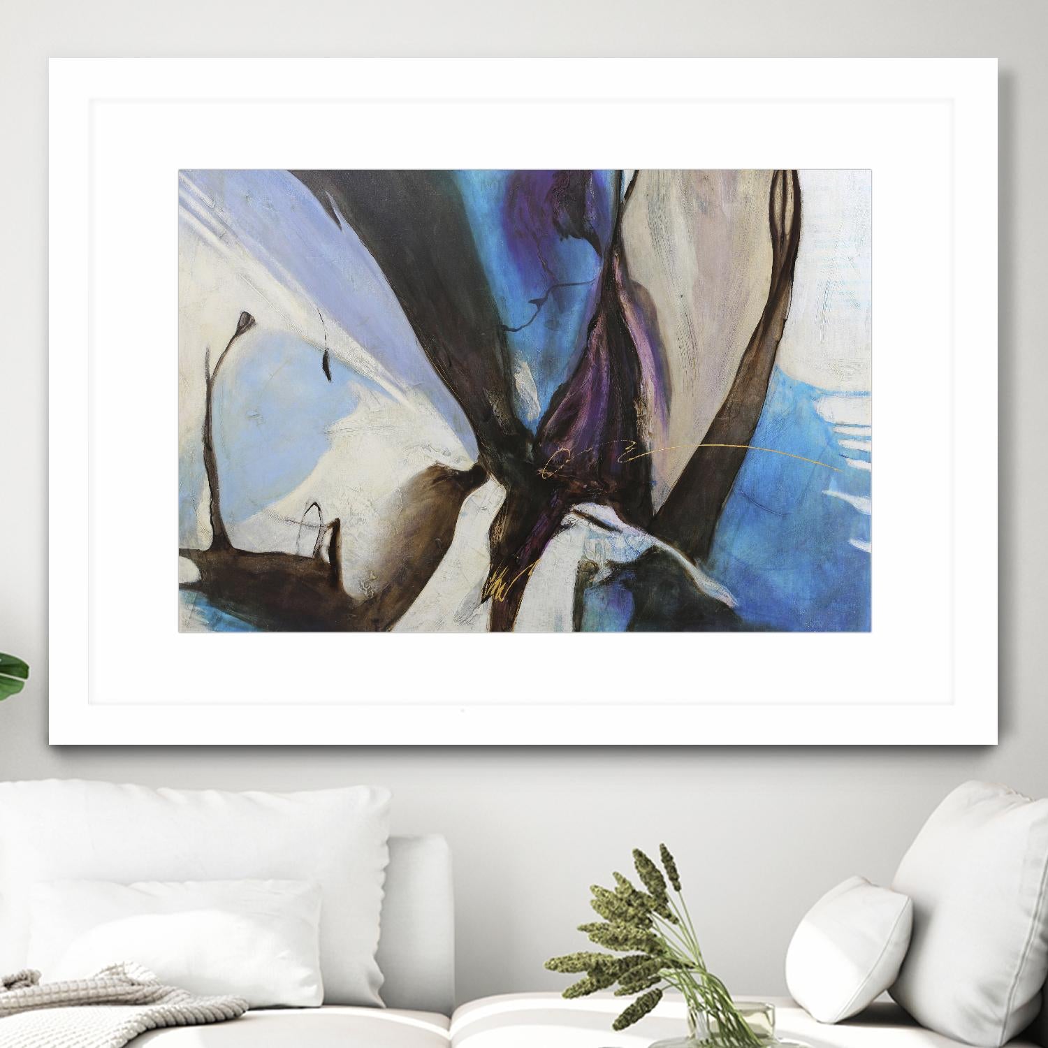 Motivos by Gabriela Villarreal on GIANT ART - blue abstract