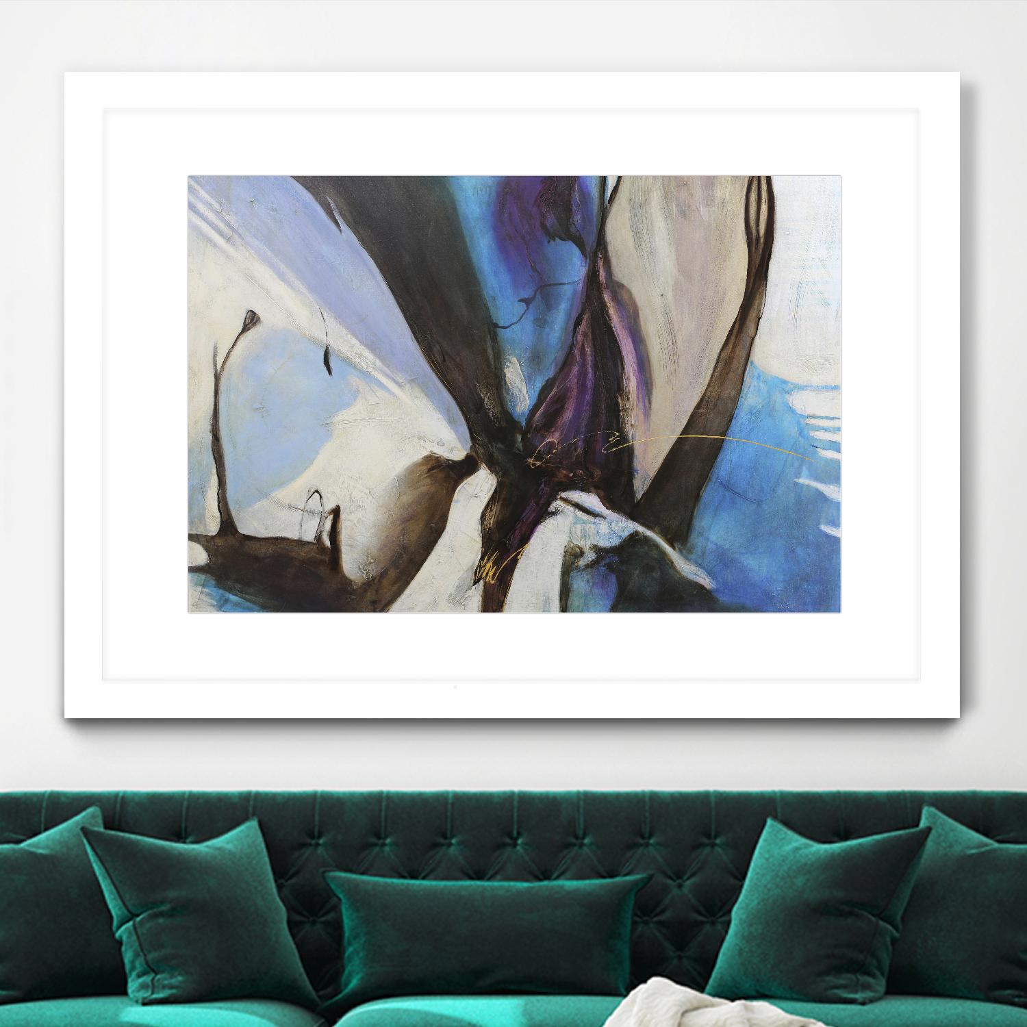 Motivos by Gabriela Villarreal on GIANT ART - blue abstract