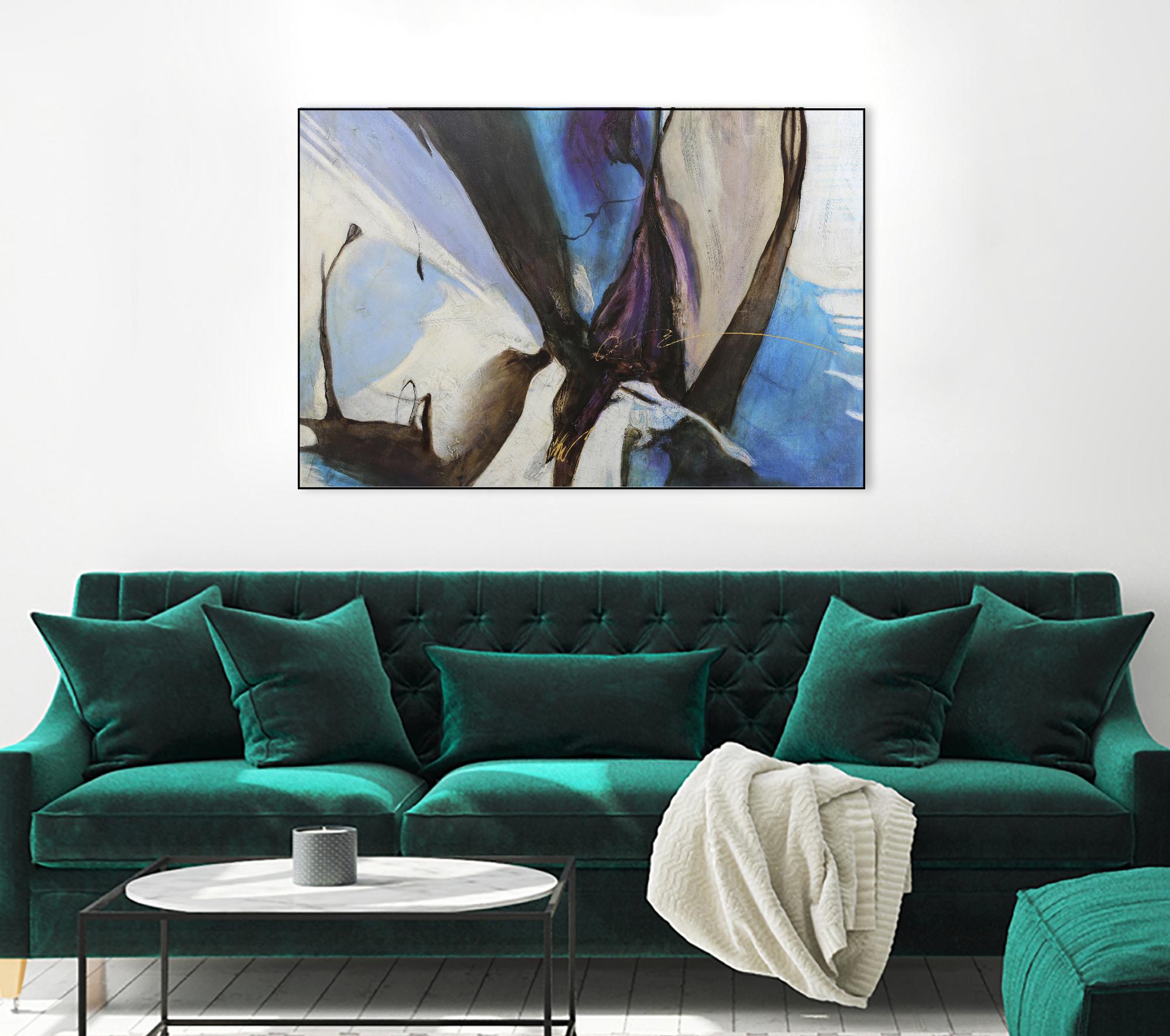 Motivos by Gabriela Villarreal on GIANT ART - blue abstract