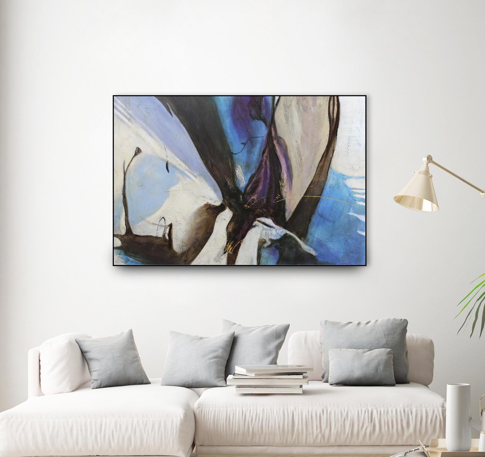 Motivos by Gabriela Villarreal on GIANT ART - blue abstract