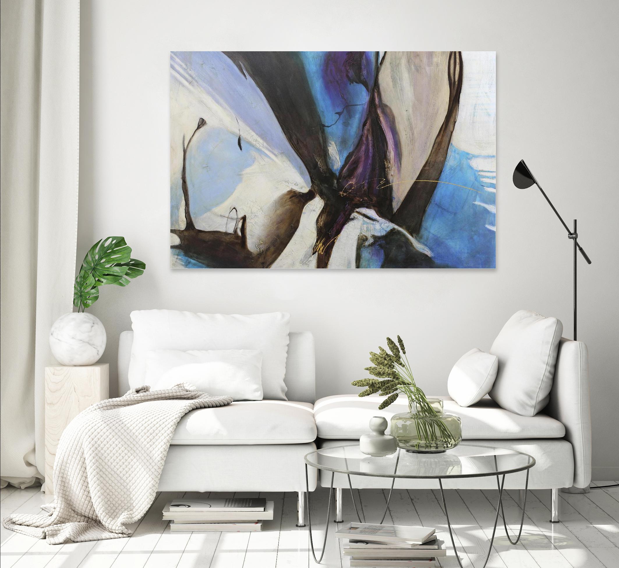 Motivos by Gabriela Villarreal on GIANT ART - blue abstract