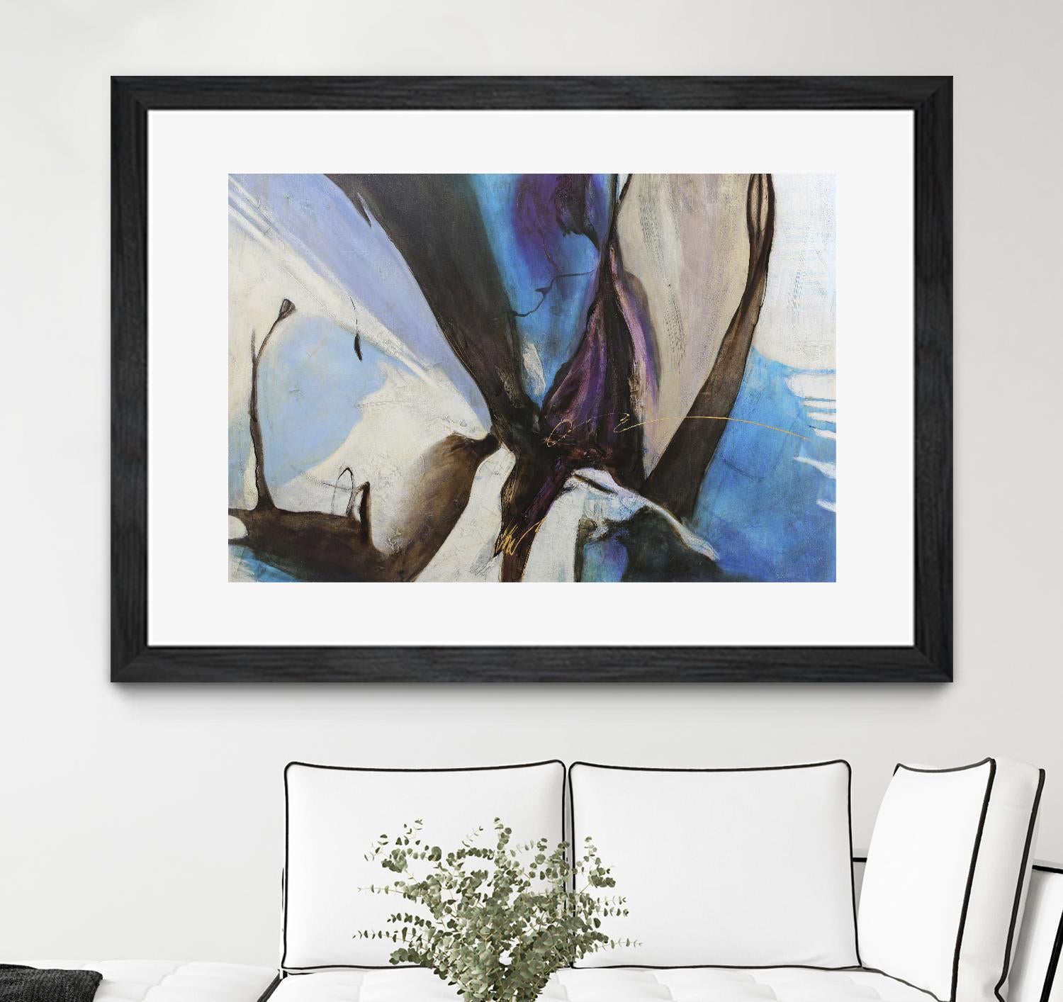 Motivos by Gabriela Villarreal on GIANT ART - blue abstract