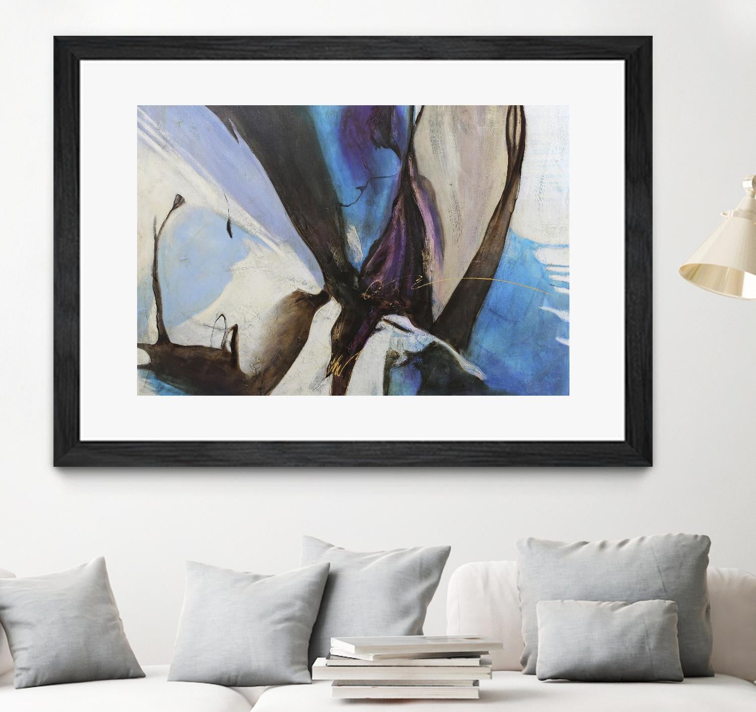 Motivos by Gabriela Villarreal on GIANT ART - blue abstract