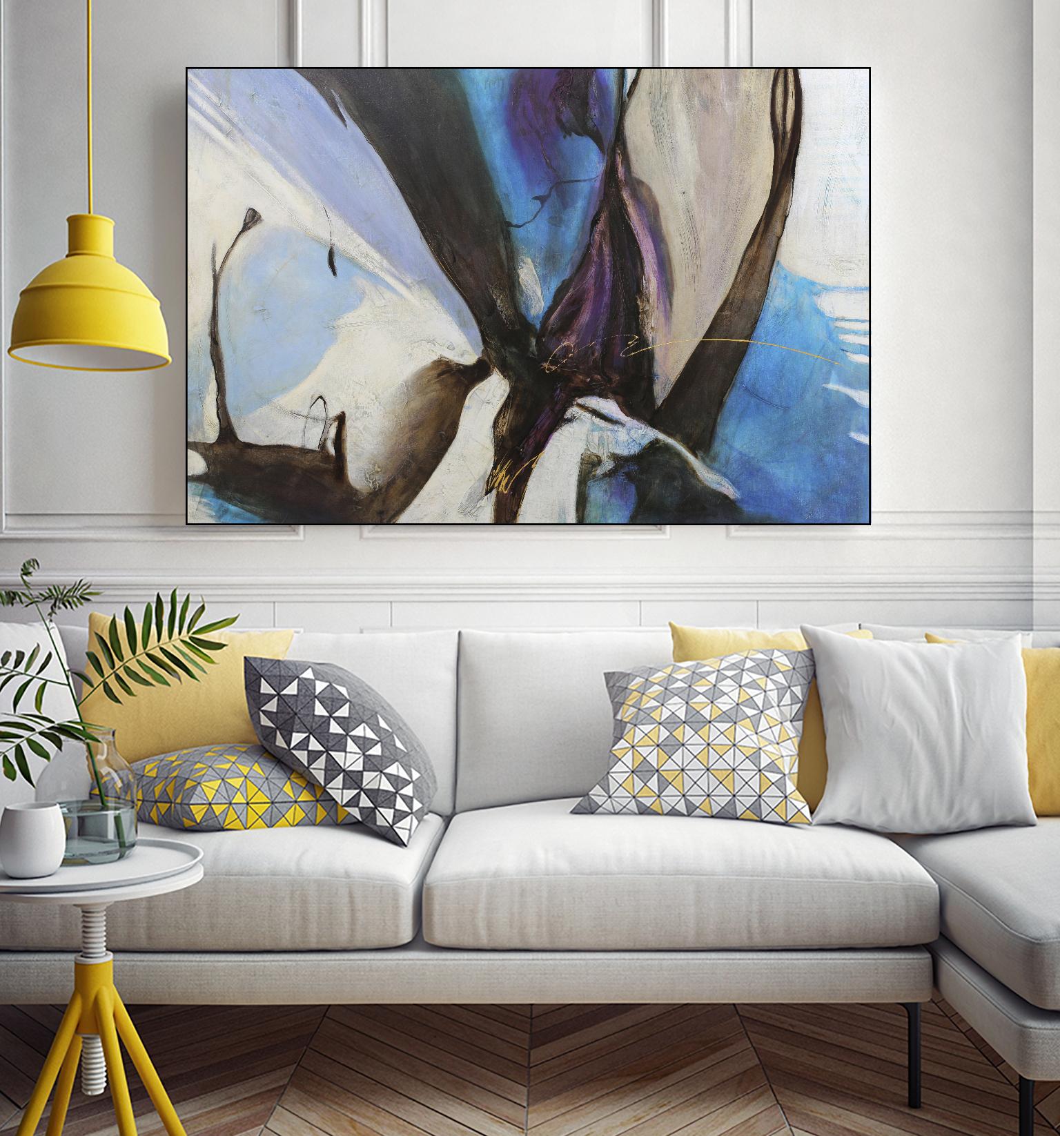 Motivos by Gabriela Villarreal on GIANT ART - blue abstract