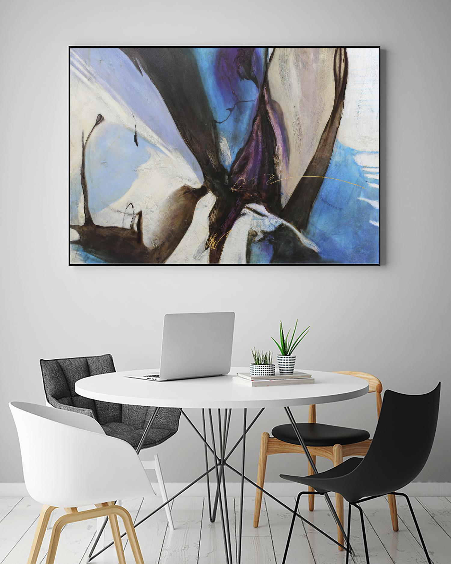 Motivos by Gabriela Villarreal on GIANT ART - blue abstract