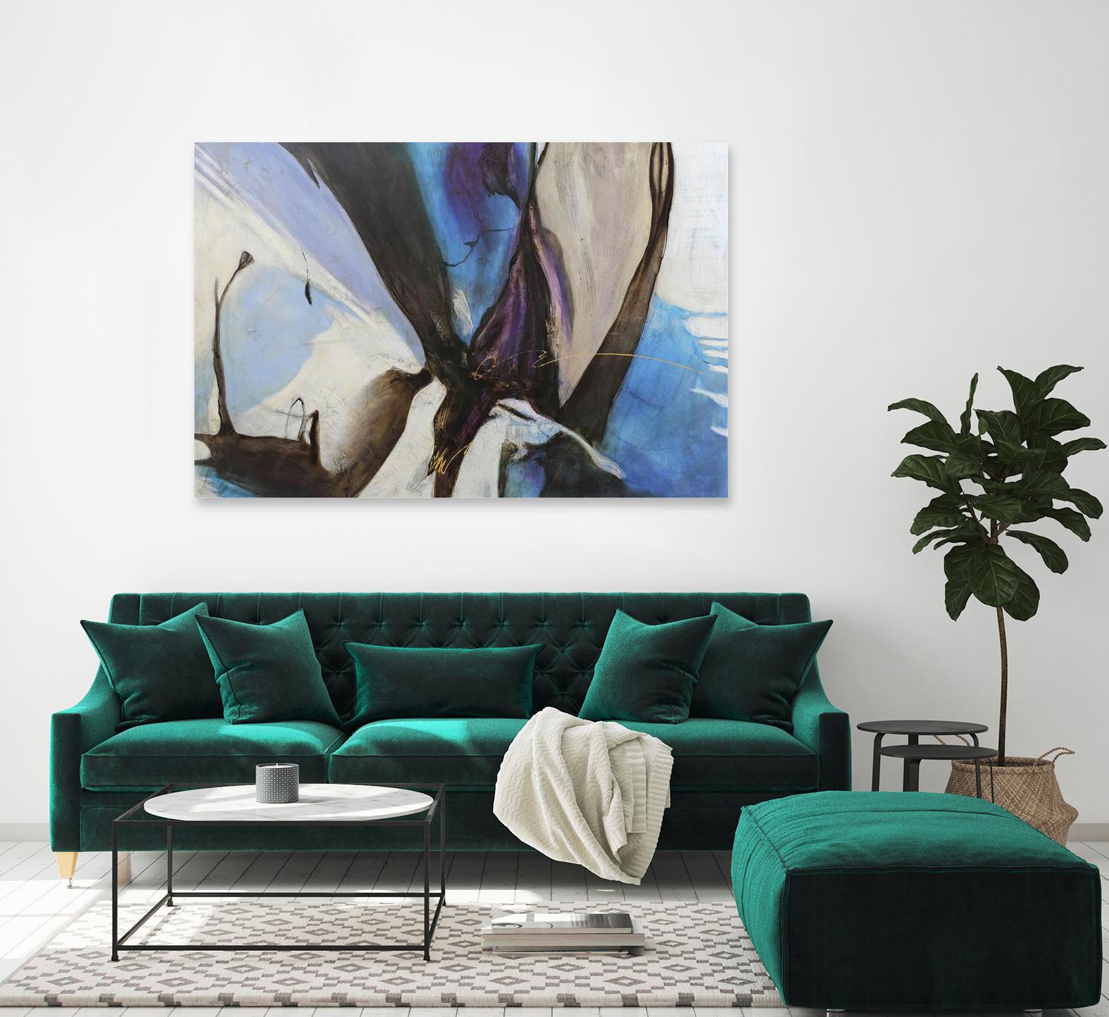 Motivos by Gabriela Villarreal on GIANT ART - blue abstract