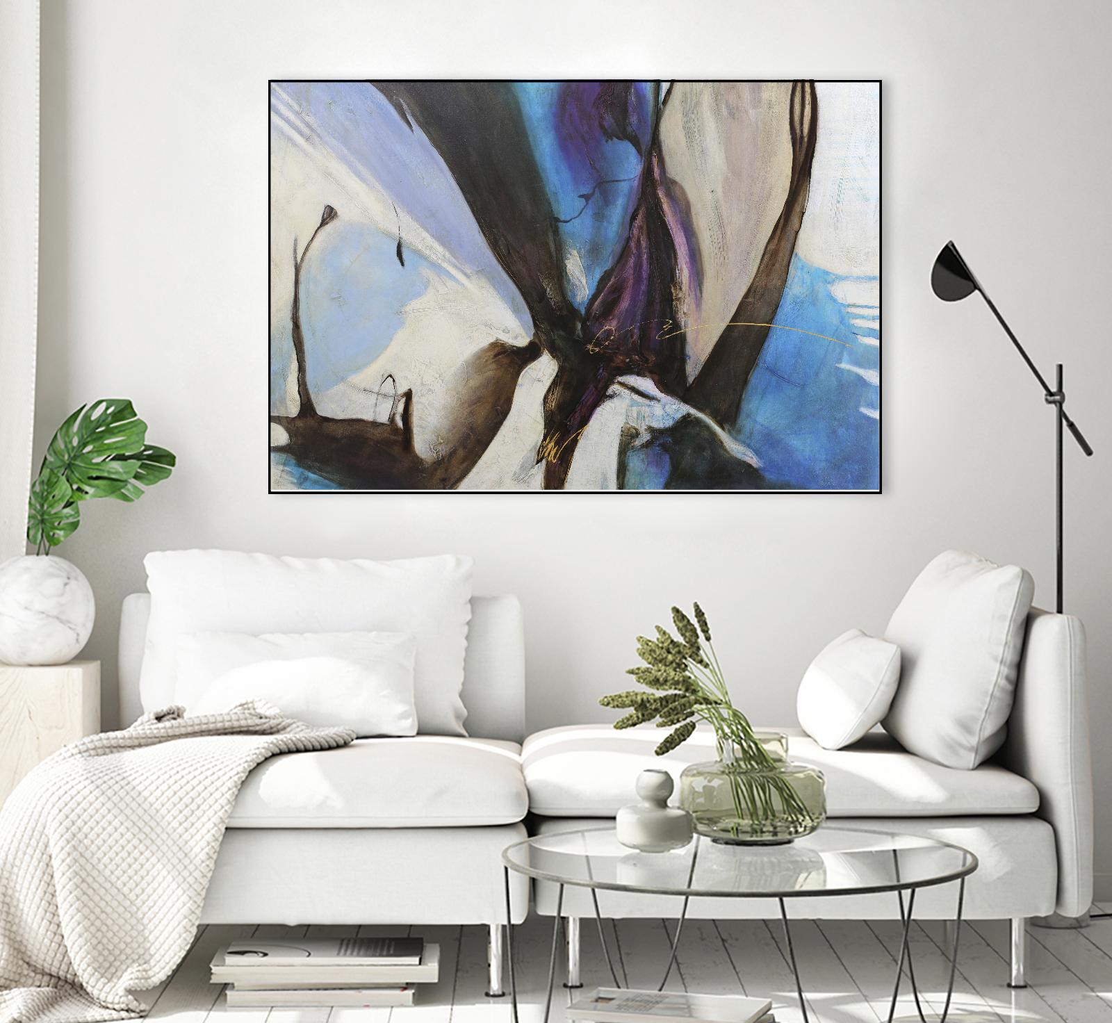 Motivos by Gabriela Villarreal on GIANT ART - blue abstract