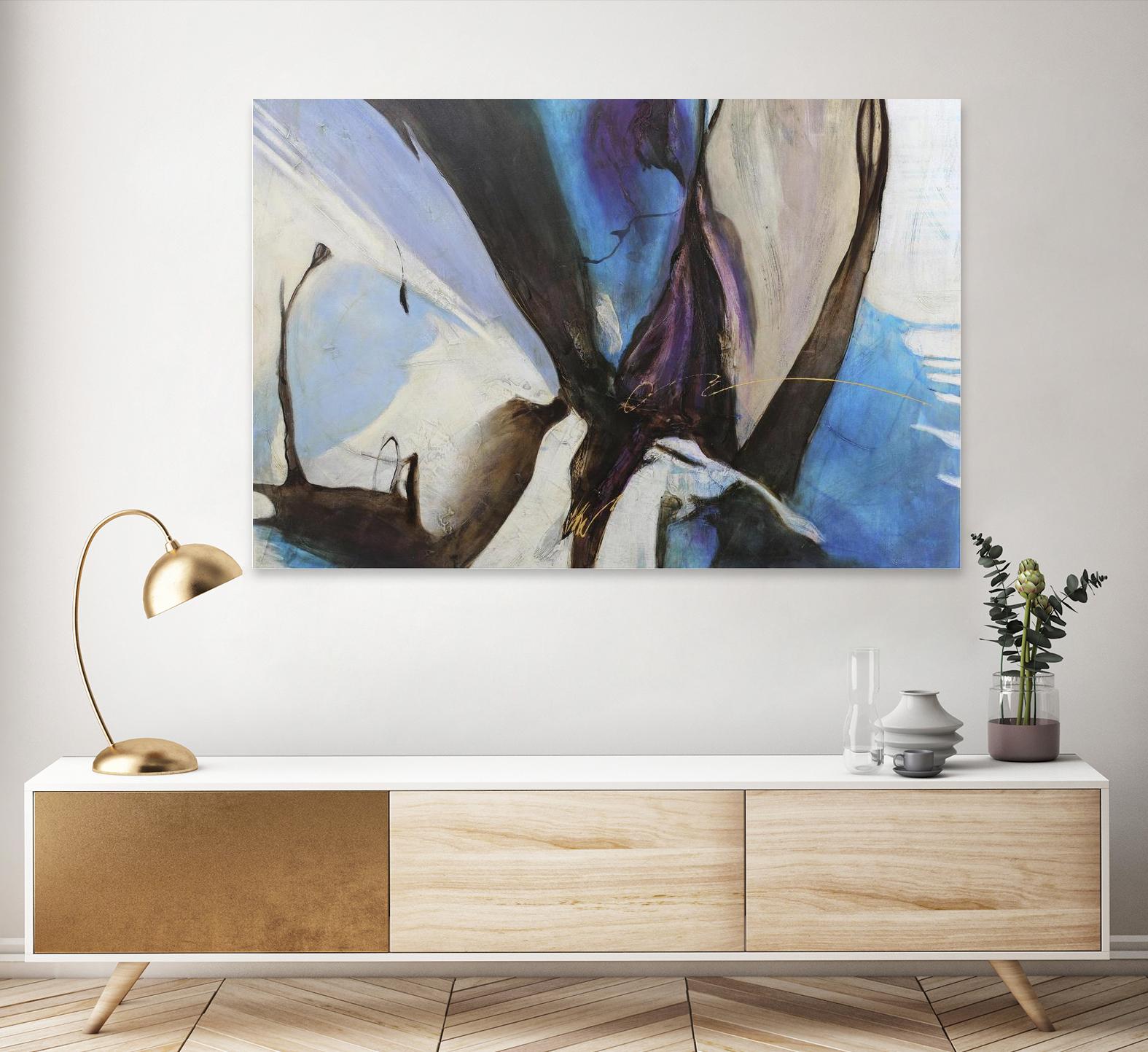 Motivos by Gabriela Villarreal on GIANT ART - blue abstract