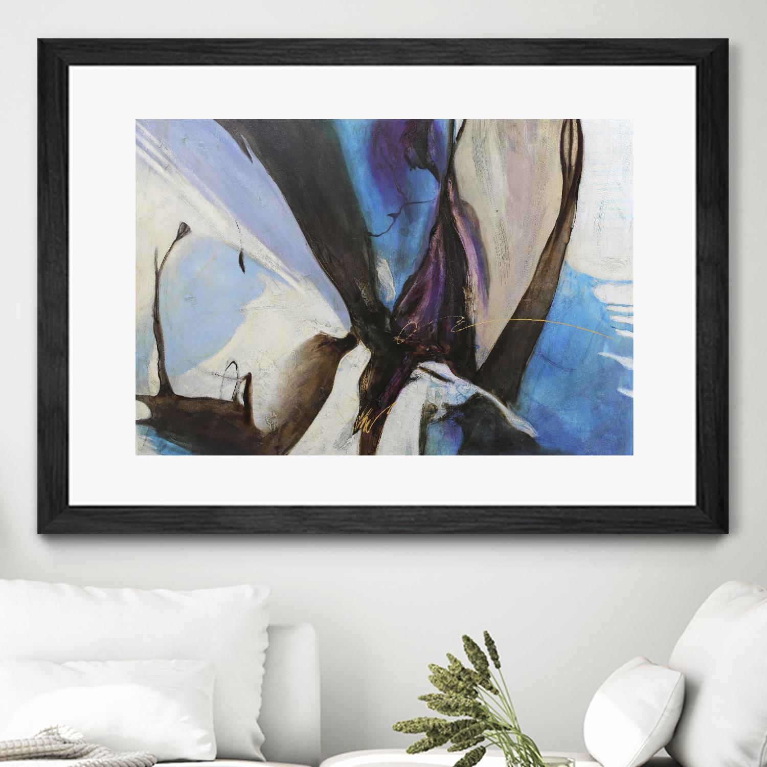 Motivos by Gabriela Villarreal on GIANT ART - blue abstract