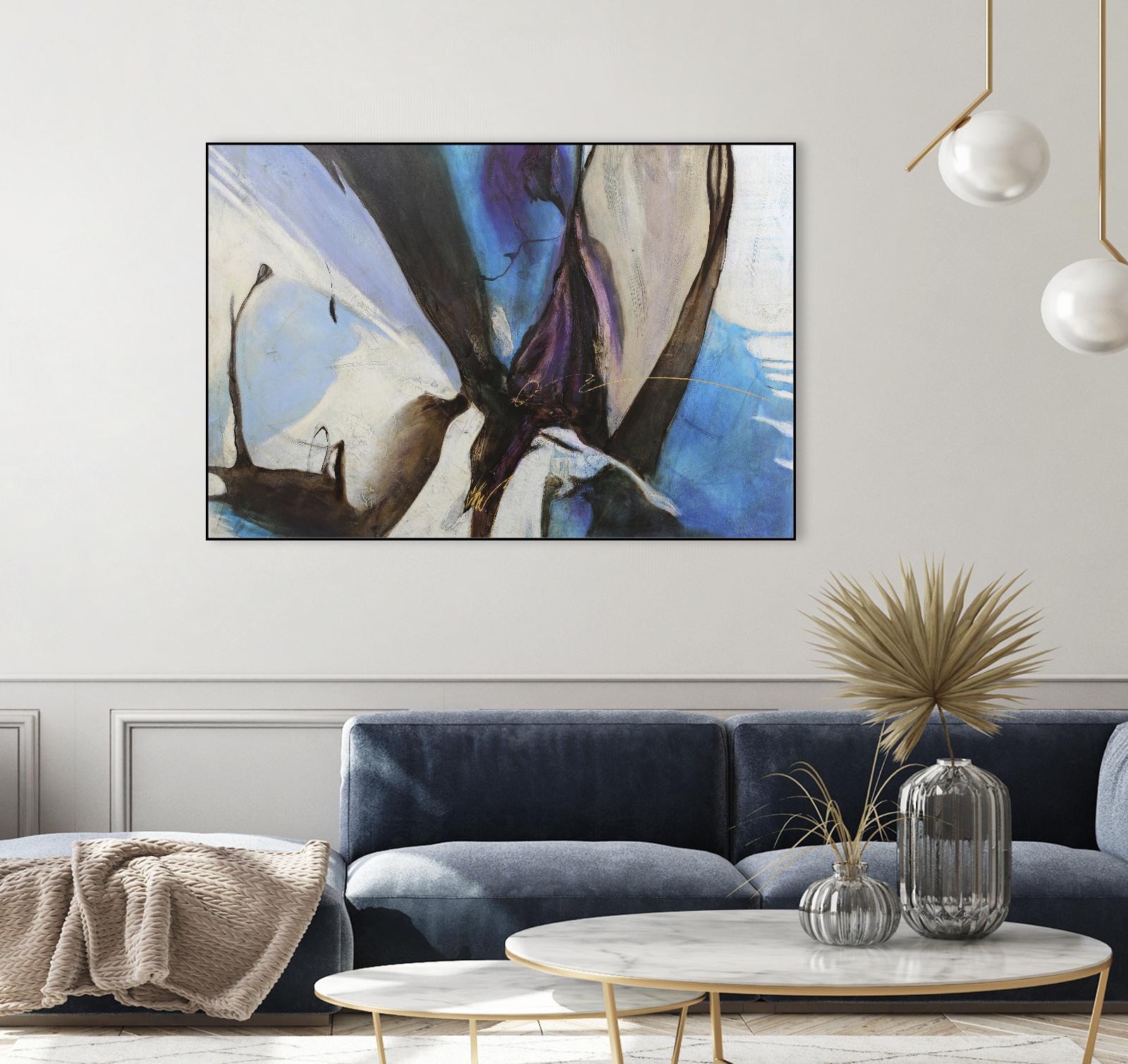 Motivos by Gabriela Villarreal on GIANT ART - blue abstract