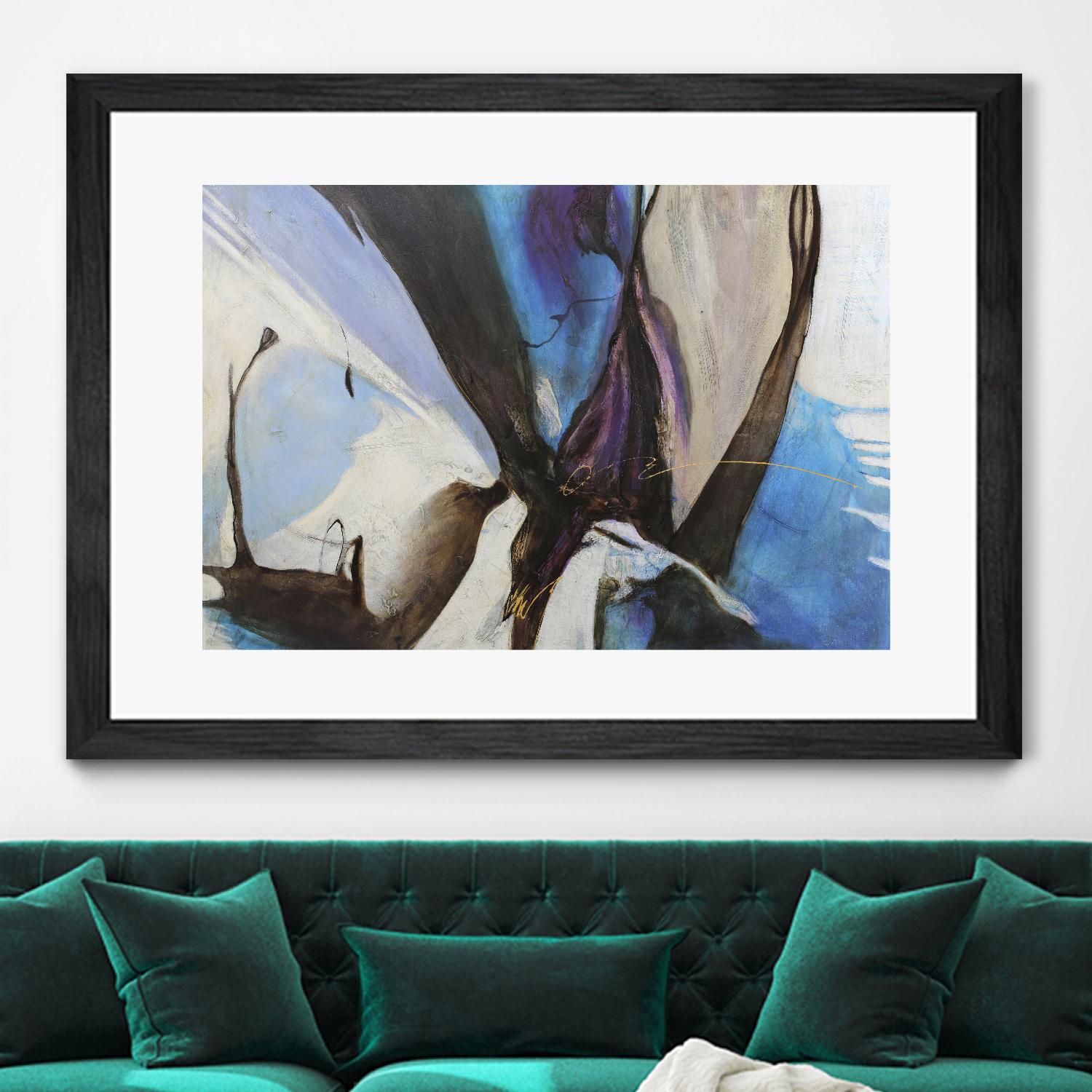 Motivos by Gabriela Villarreal on GIANT ART - blue abstract