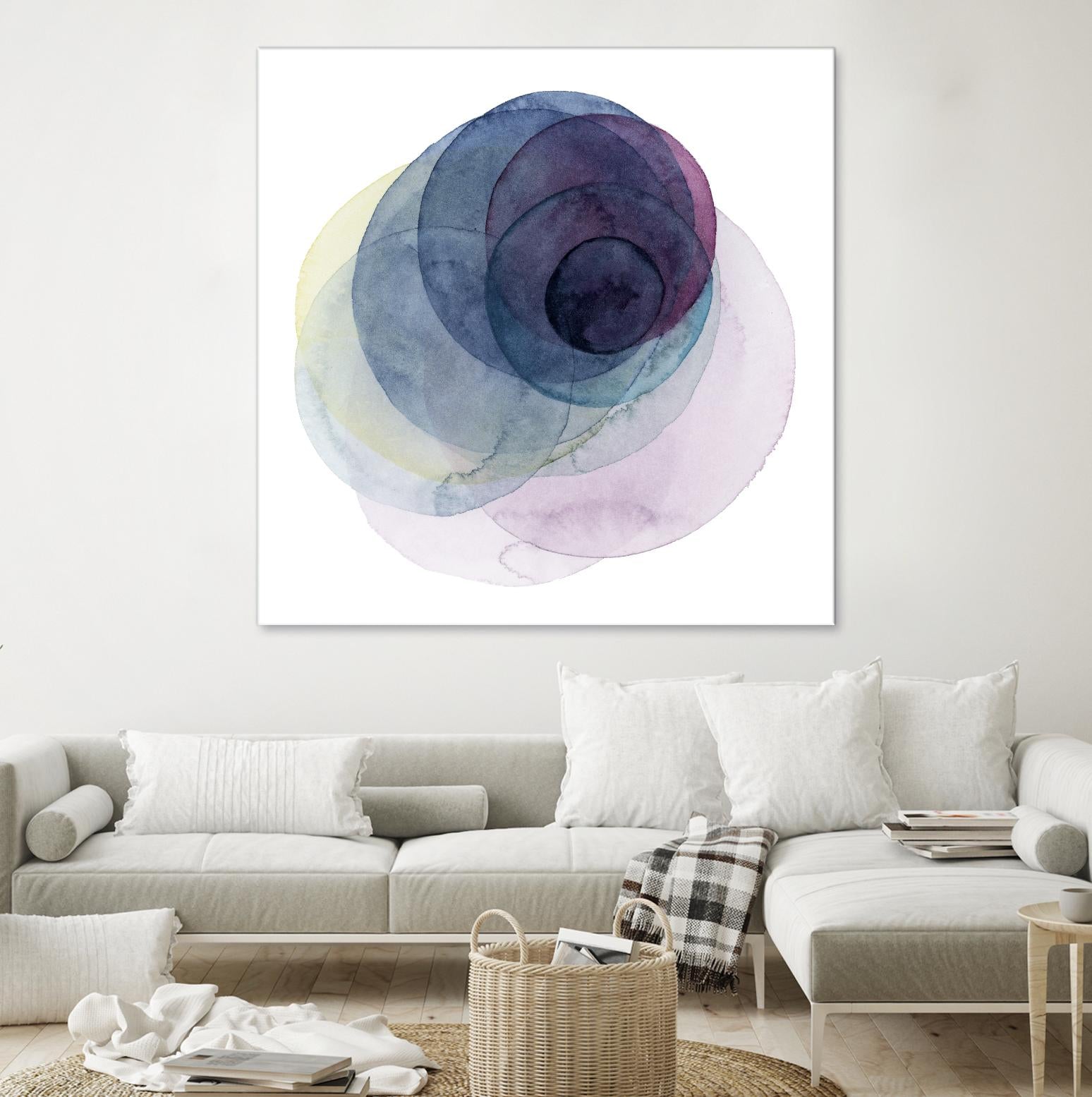 Evolving Planets III by Grace Popp on GIANT ART - blue abstract