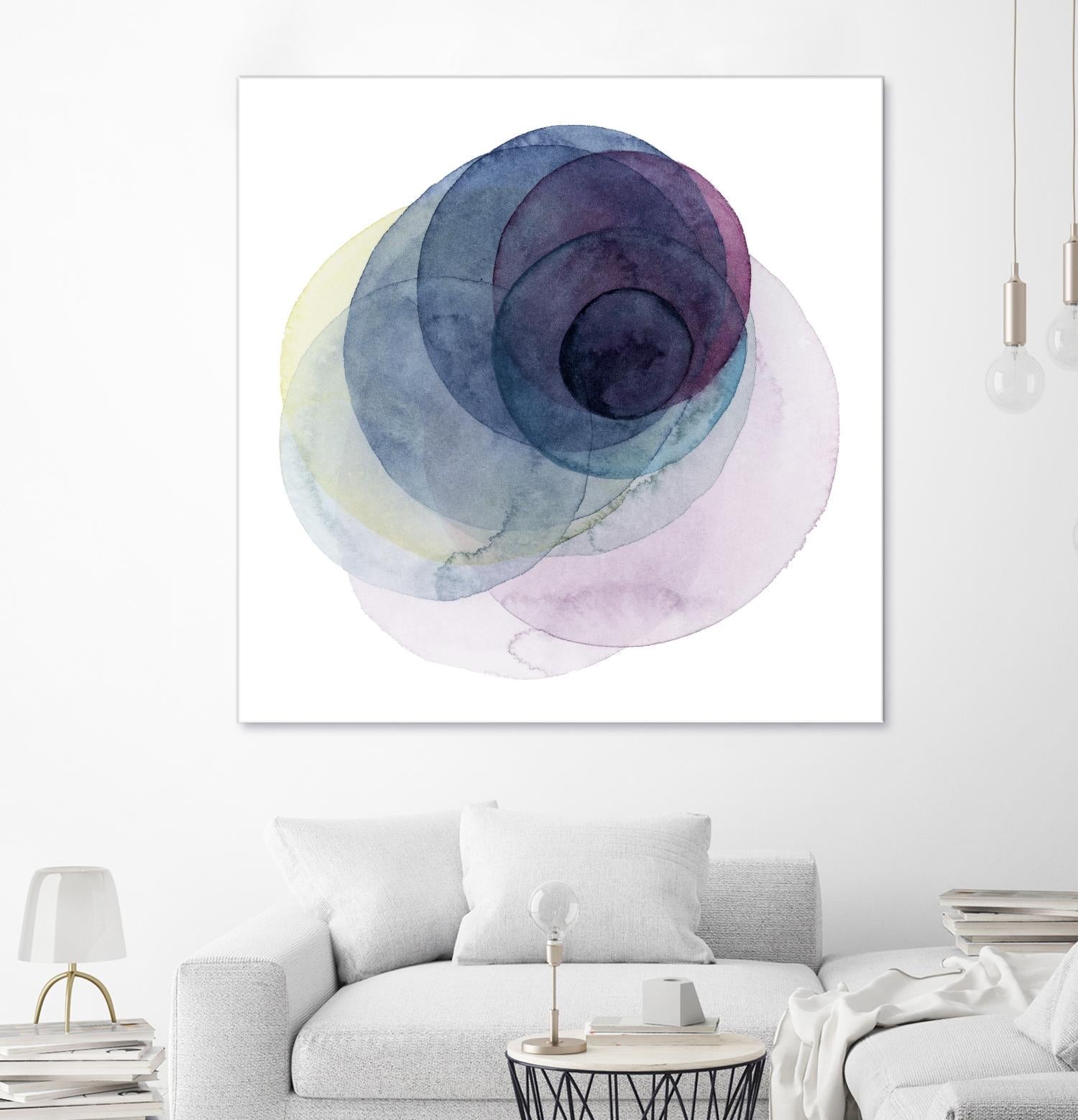 Evolving Planets III by Grace Popp on GIANT ART - blue abstract