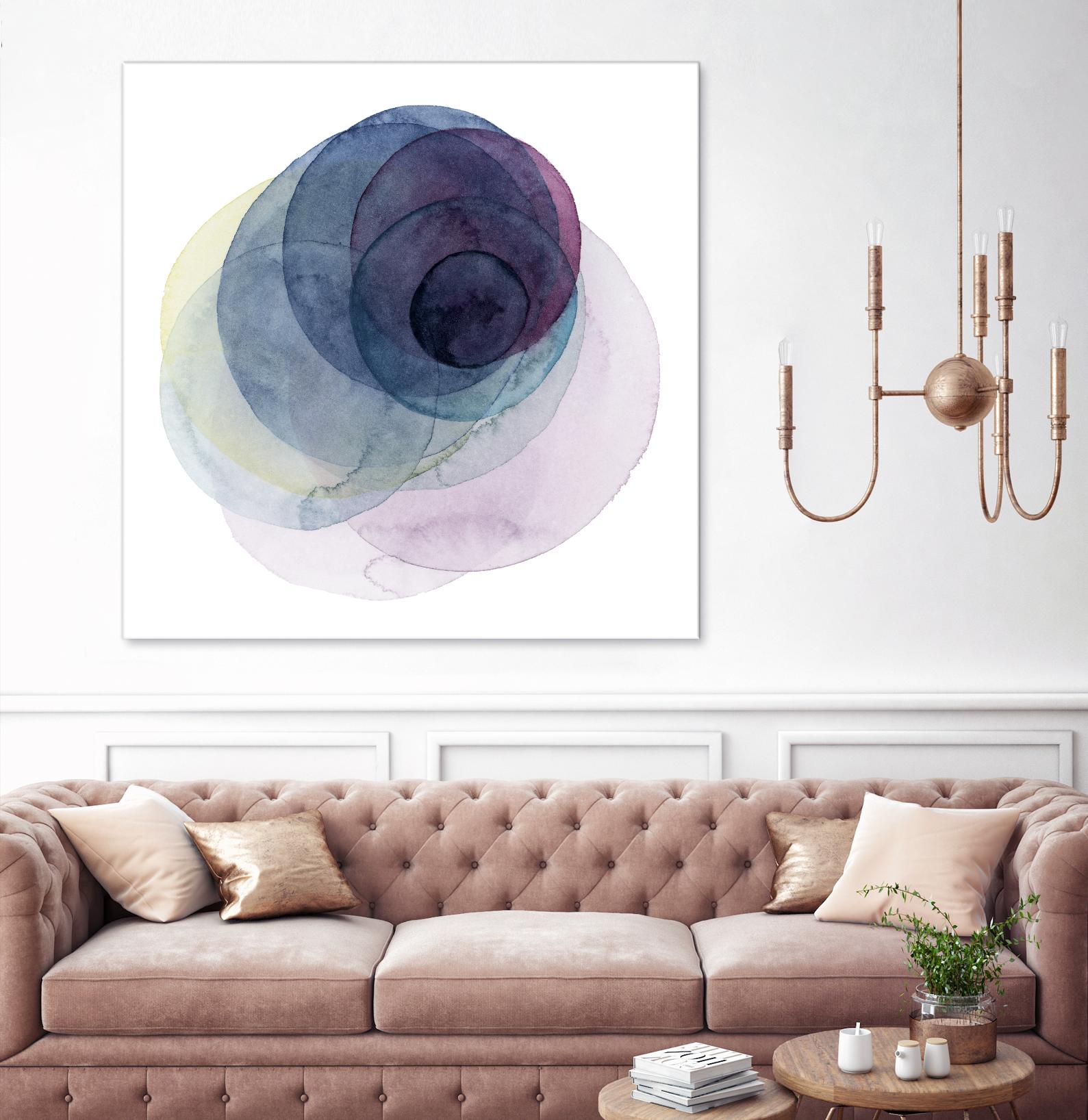 Evolving Planets III by Grace Popp on GIANT ART - blue abstract