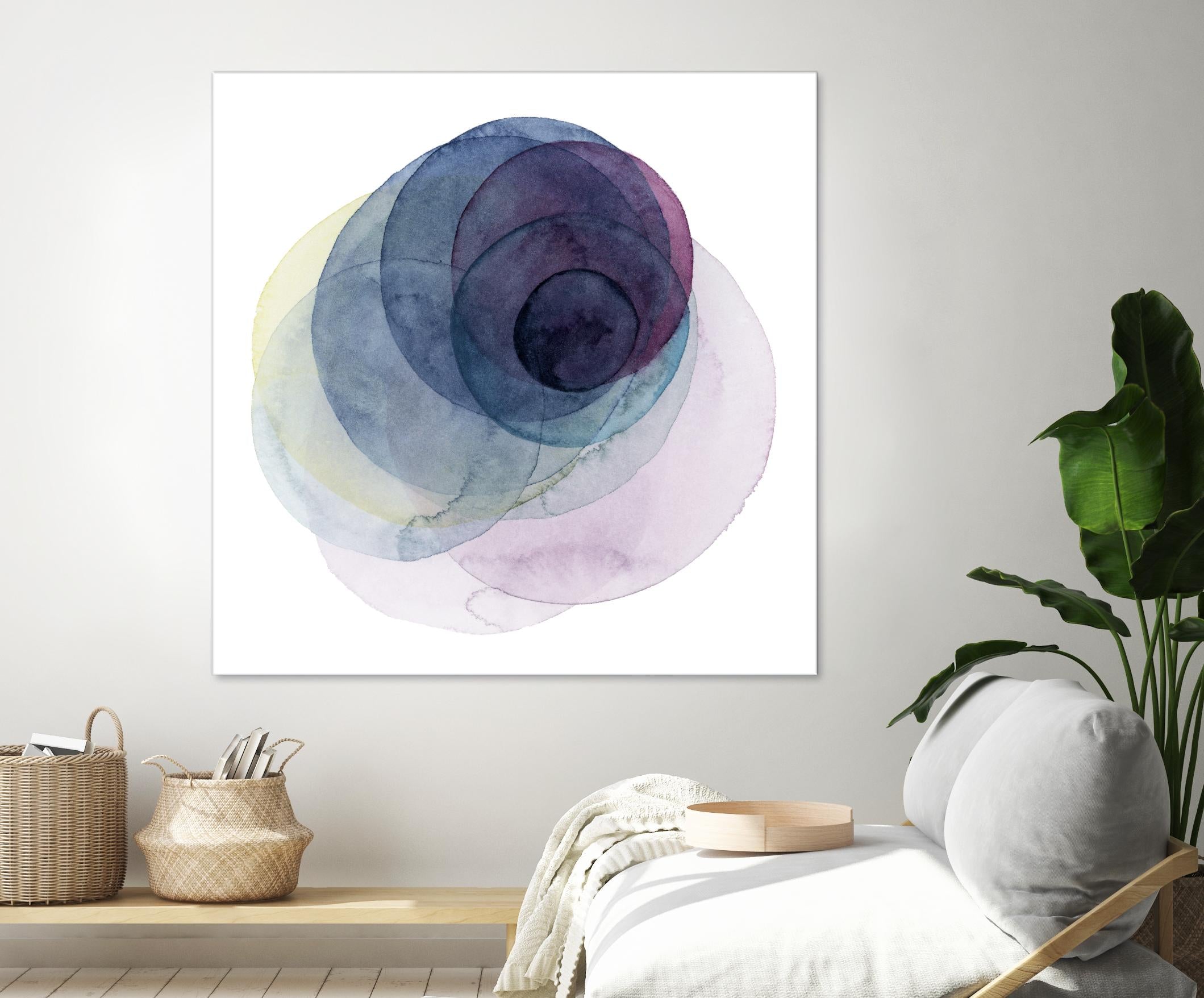 Evolving Planets III by Grace Popp on GIANT ART - blue abstract