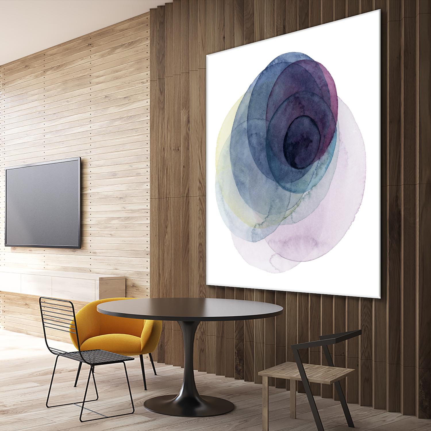 Evolving Planets III by Grace Popp on GIANT ART - blue abstract